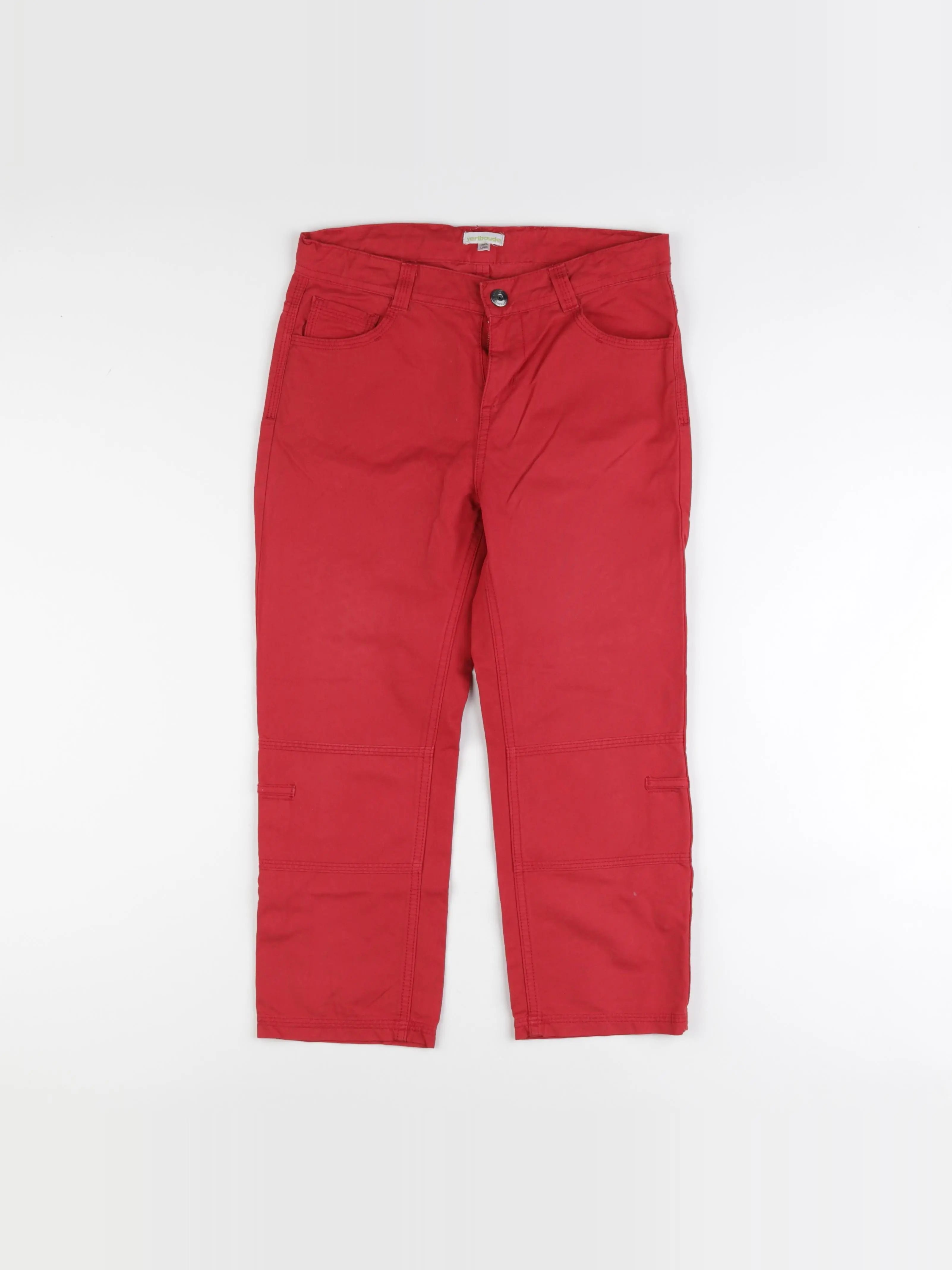 Vertbaudet - pantacourt rouge - 12 ans