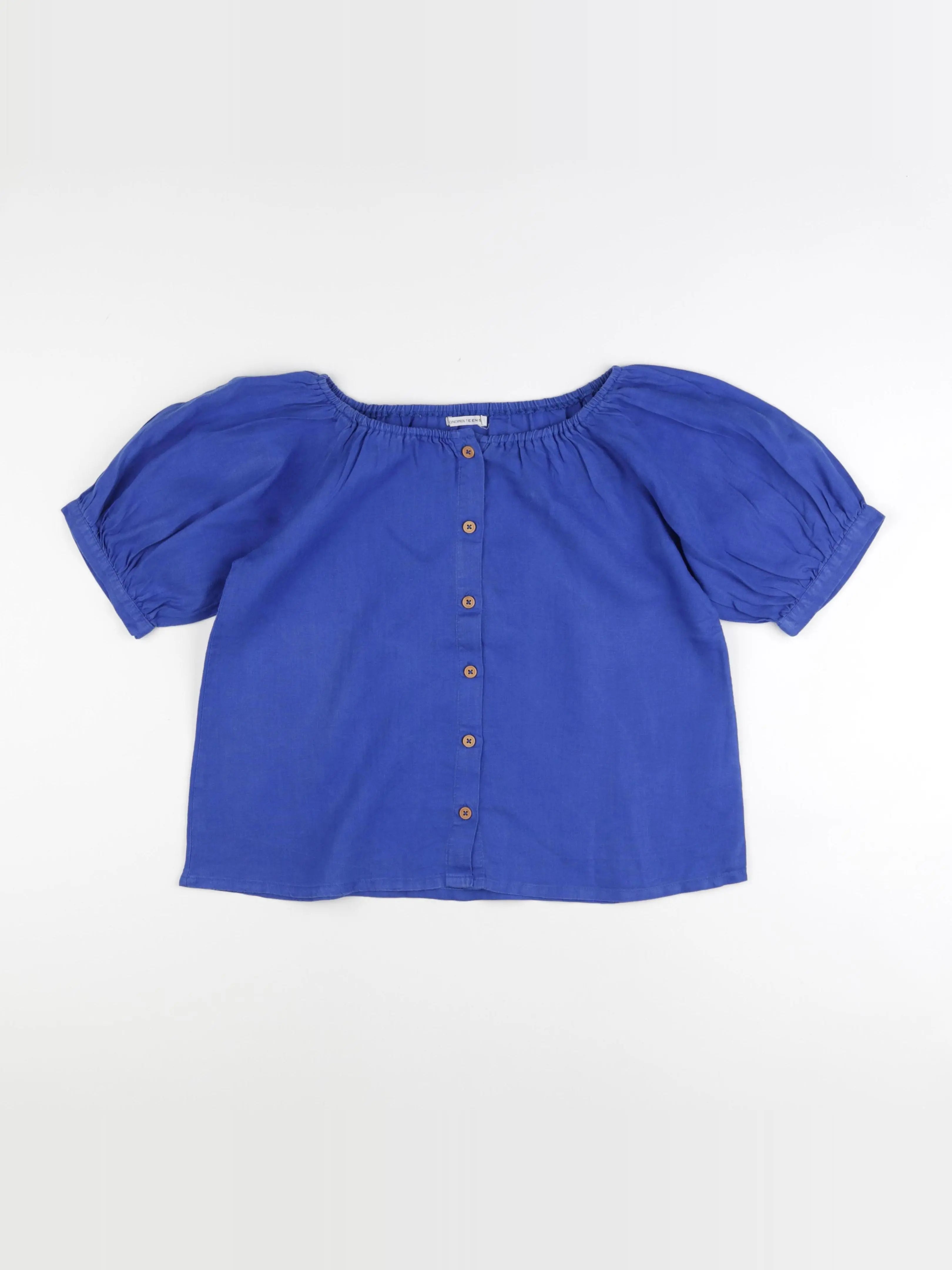 Monoprix - blouse bleu - 12 ans