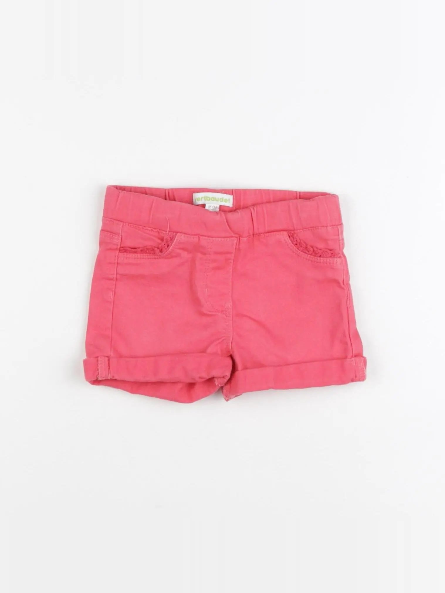 Vertbaudet - short rose - 2 ans