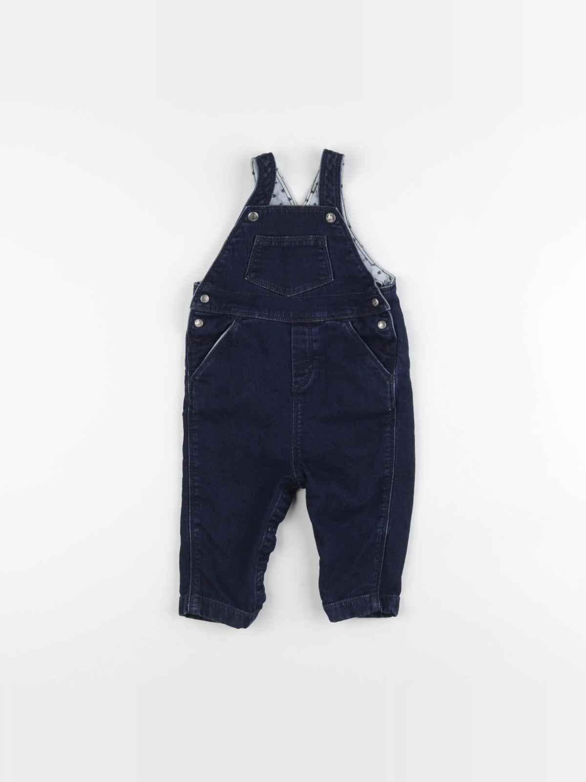 Petit Bateau - salopette bleu - 6 mois