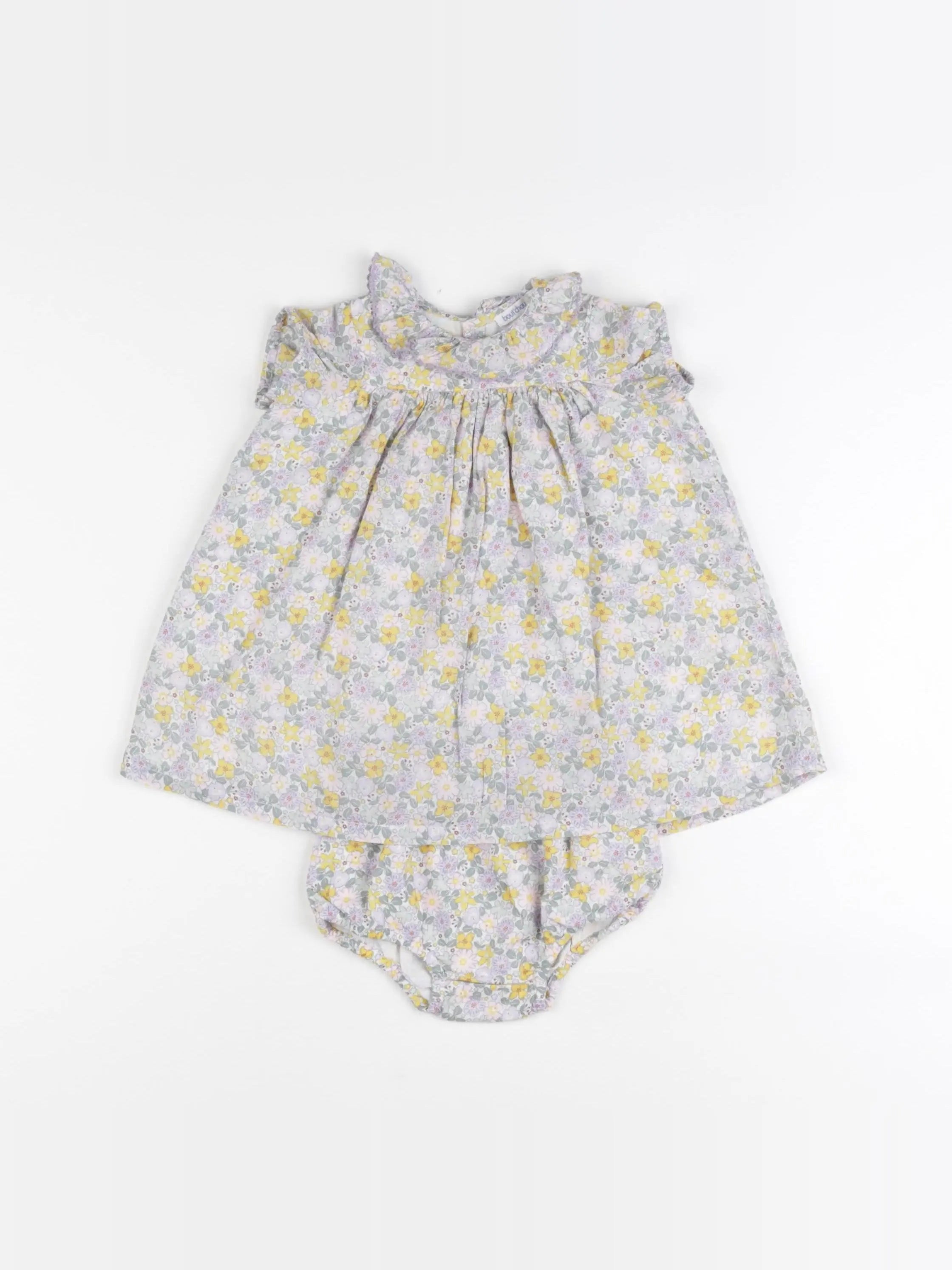 Boutchou - robe violet - 3 mois