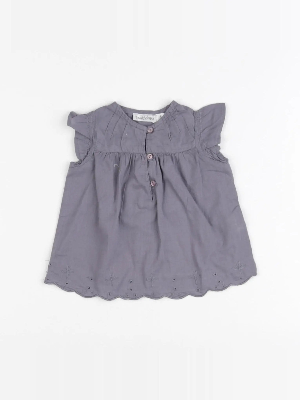 Boutchou - blouse gris - 3 mois