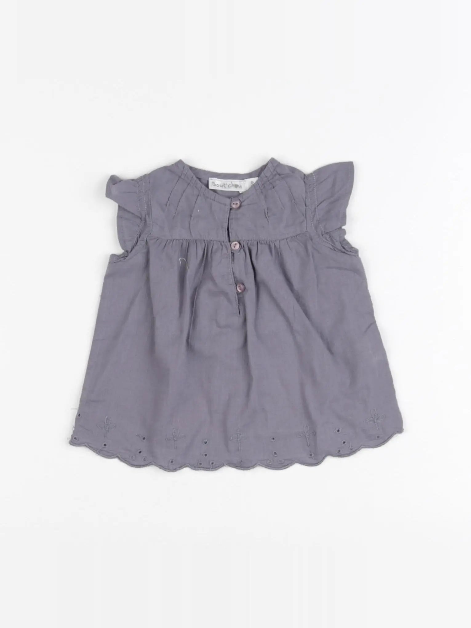 Boutchou - blouse gris - 3 mois