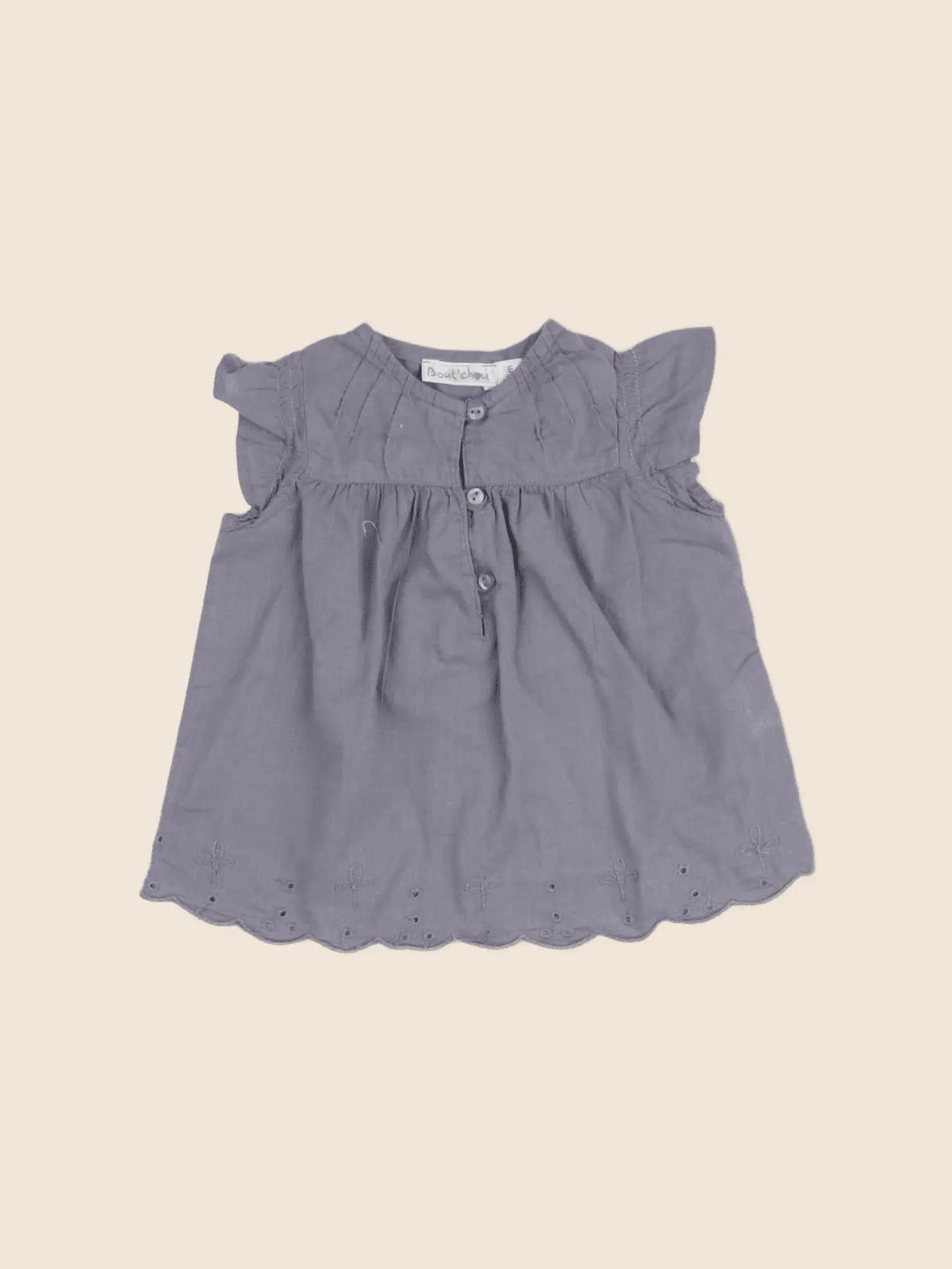 Boutchou - blouse gris - 3 mois