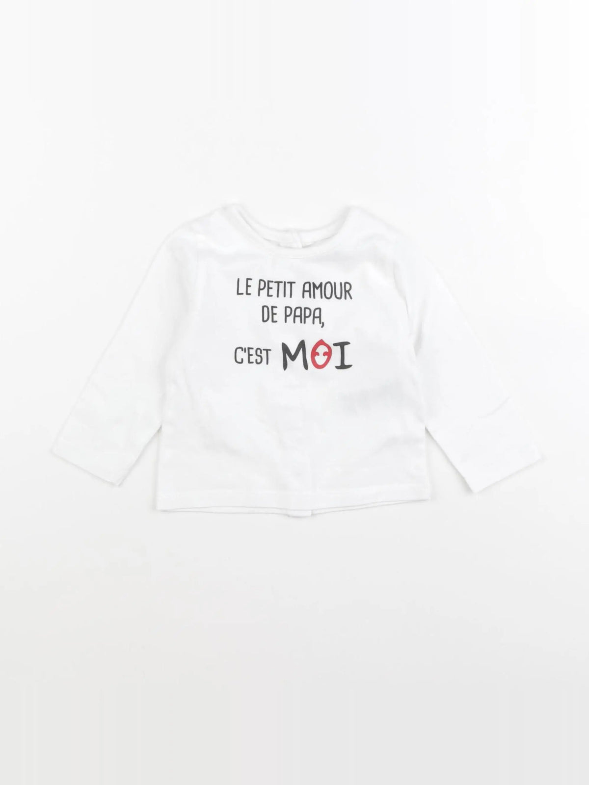 Vertbaudet - tee-shirt blanc - 9 mois