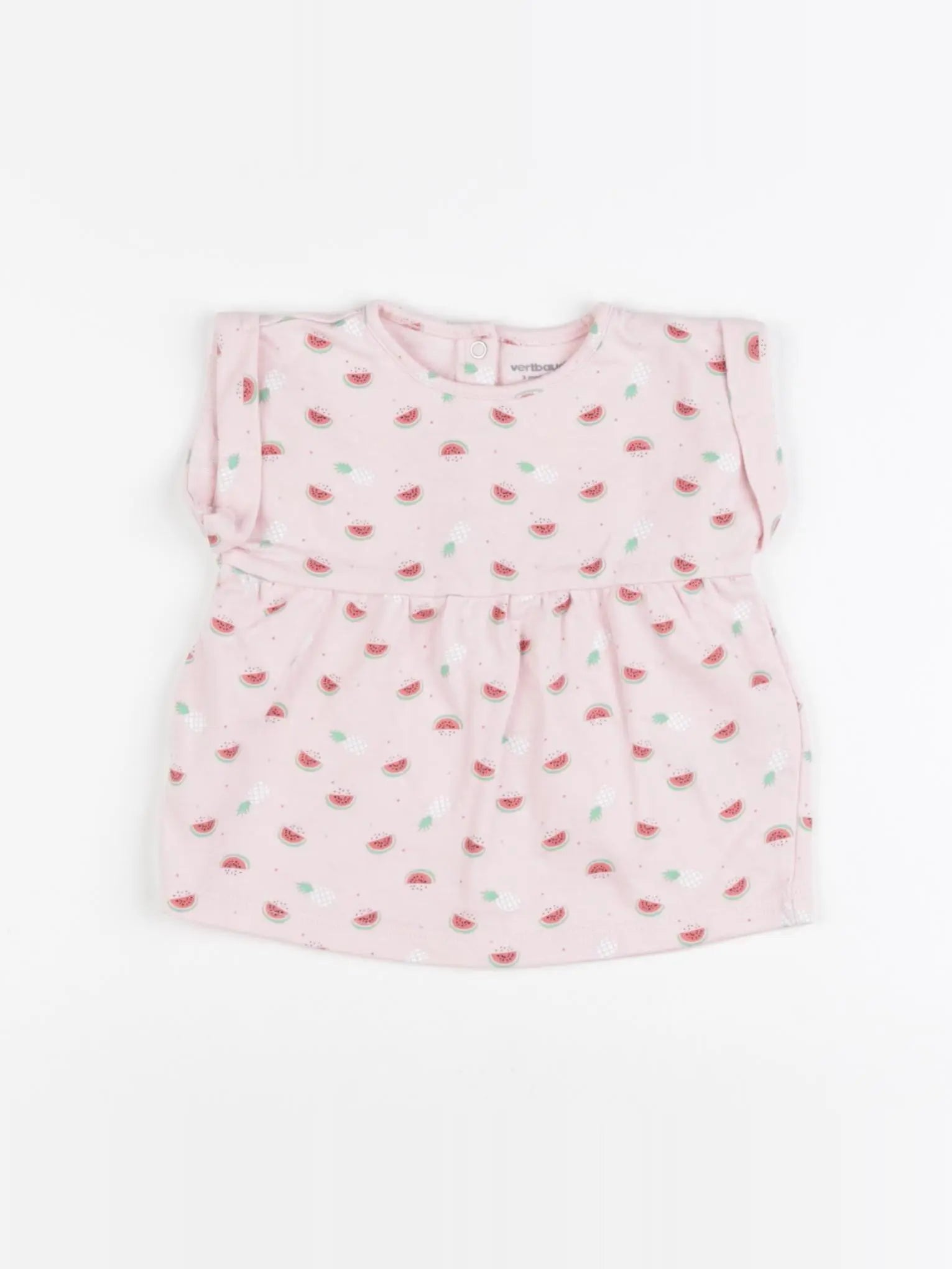 Vertbaudet - tee-shirt rose - 3 mois
