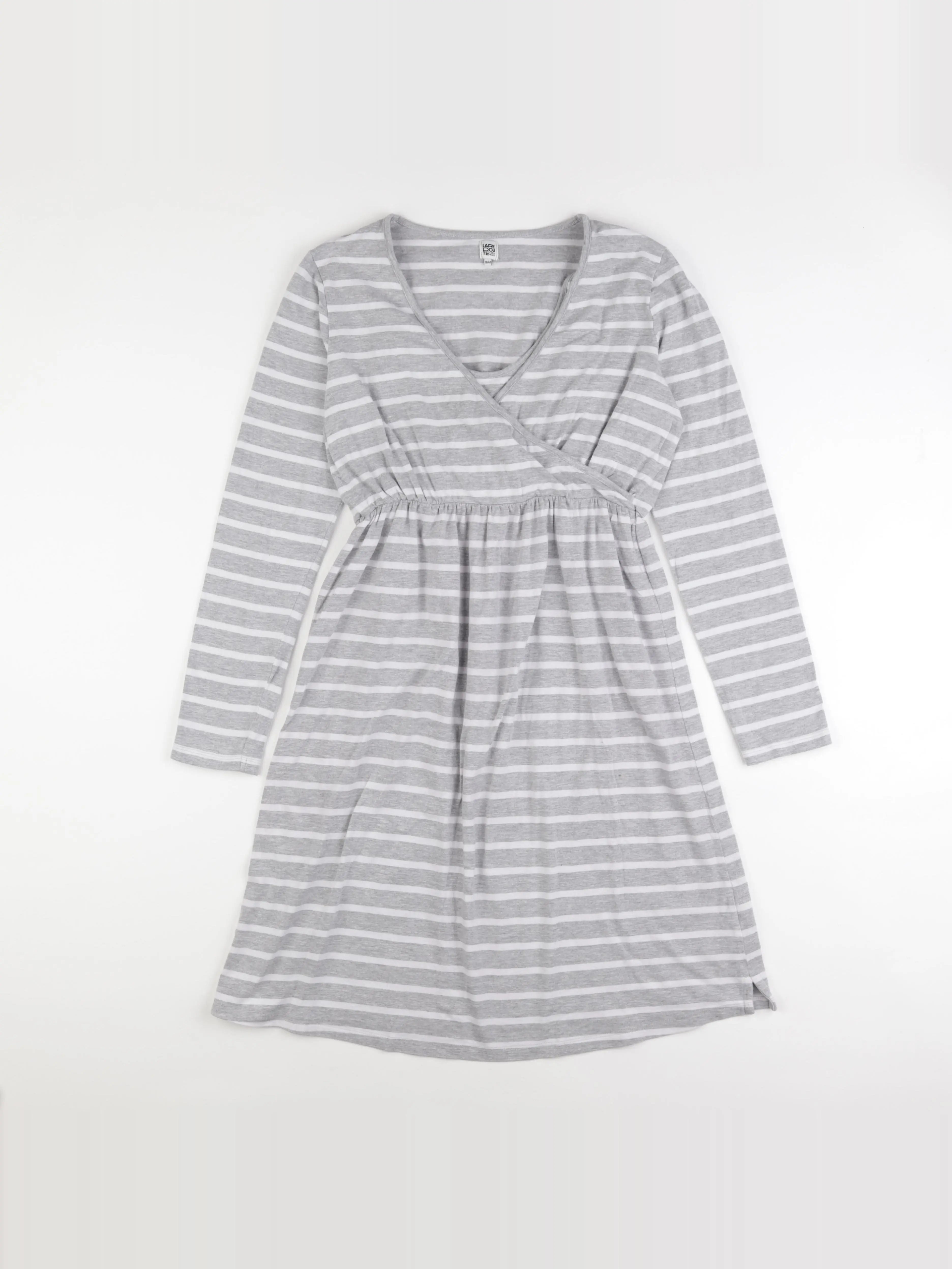 La redoute - robe allaitement gris, blanc - 38 à 40