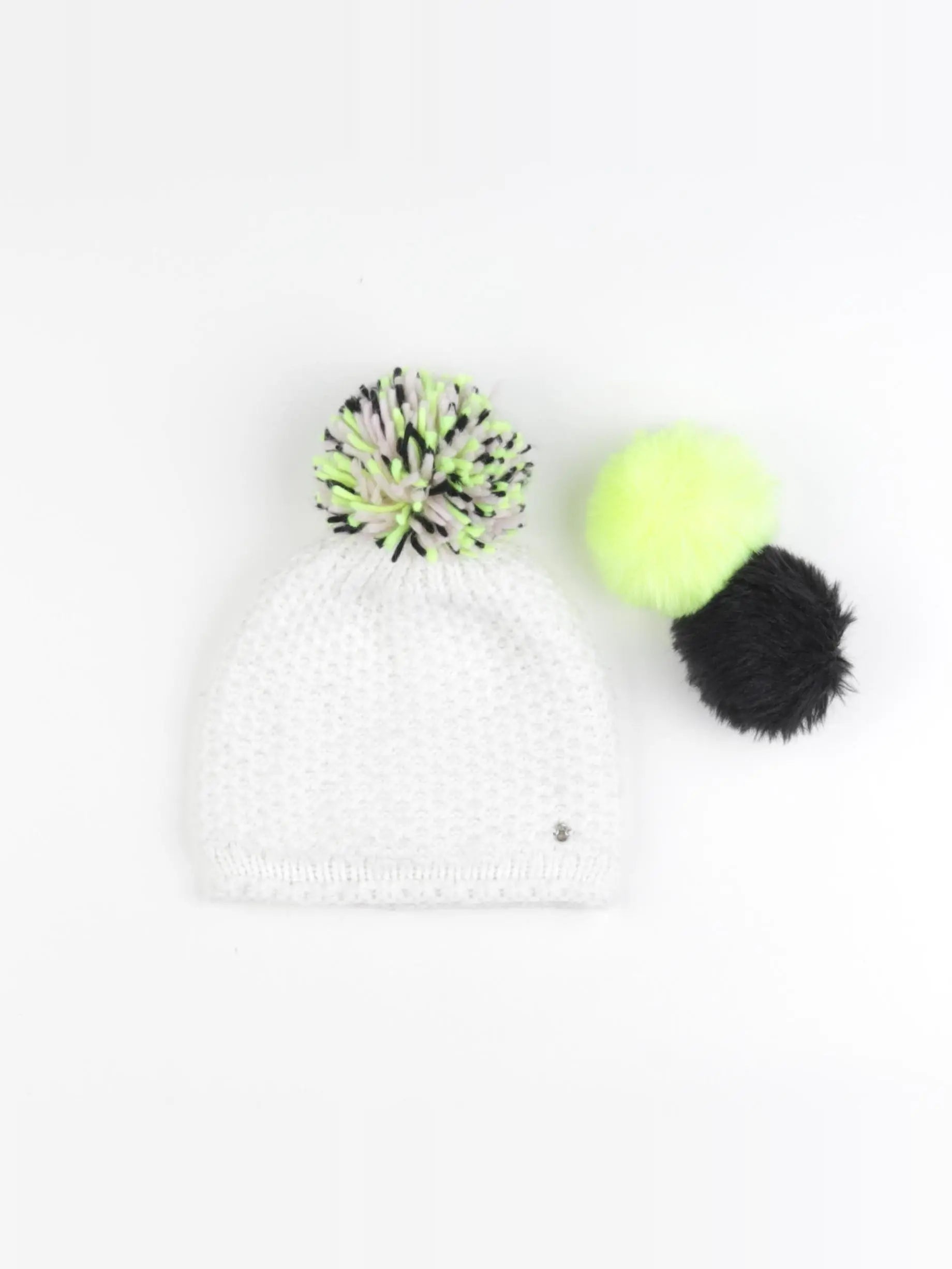 IKKS - bonnet blanc, jaune - 6 ans