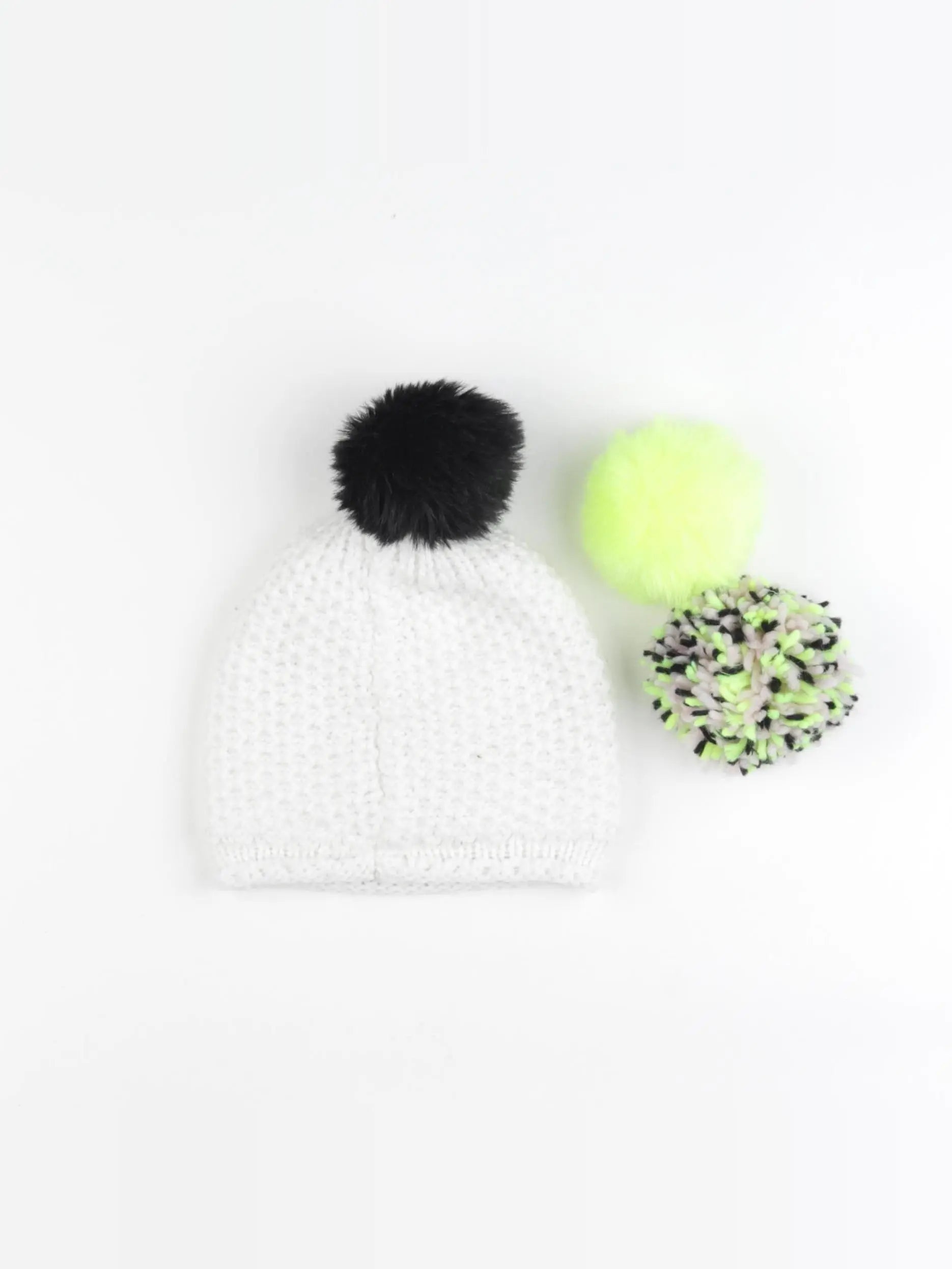 IKKS - bonnet blanc, jaune - 6 ans