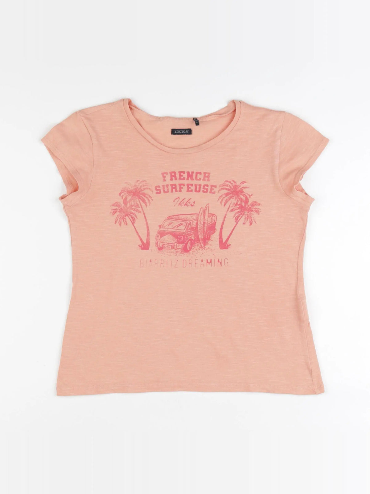 IKKS - tee-shirt rose - 10 ans