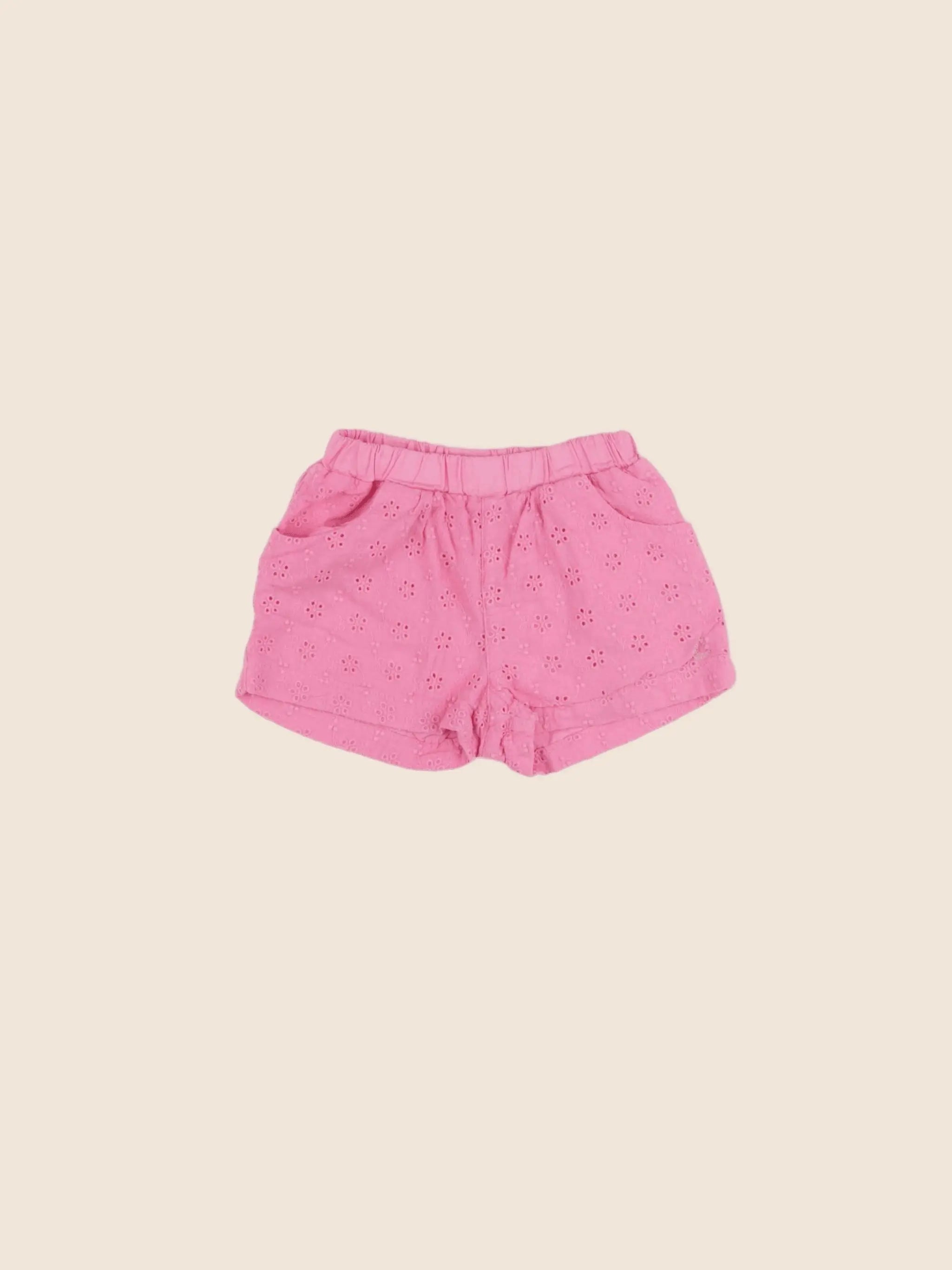 Petit Bateau - short rose - 18 mois