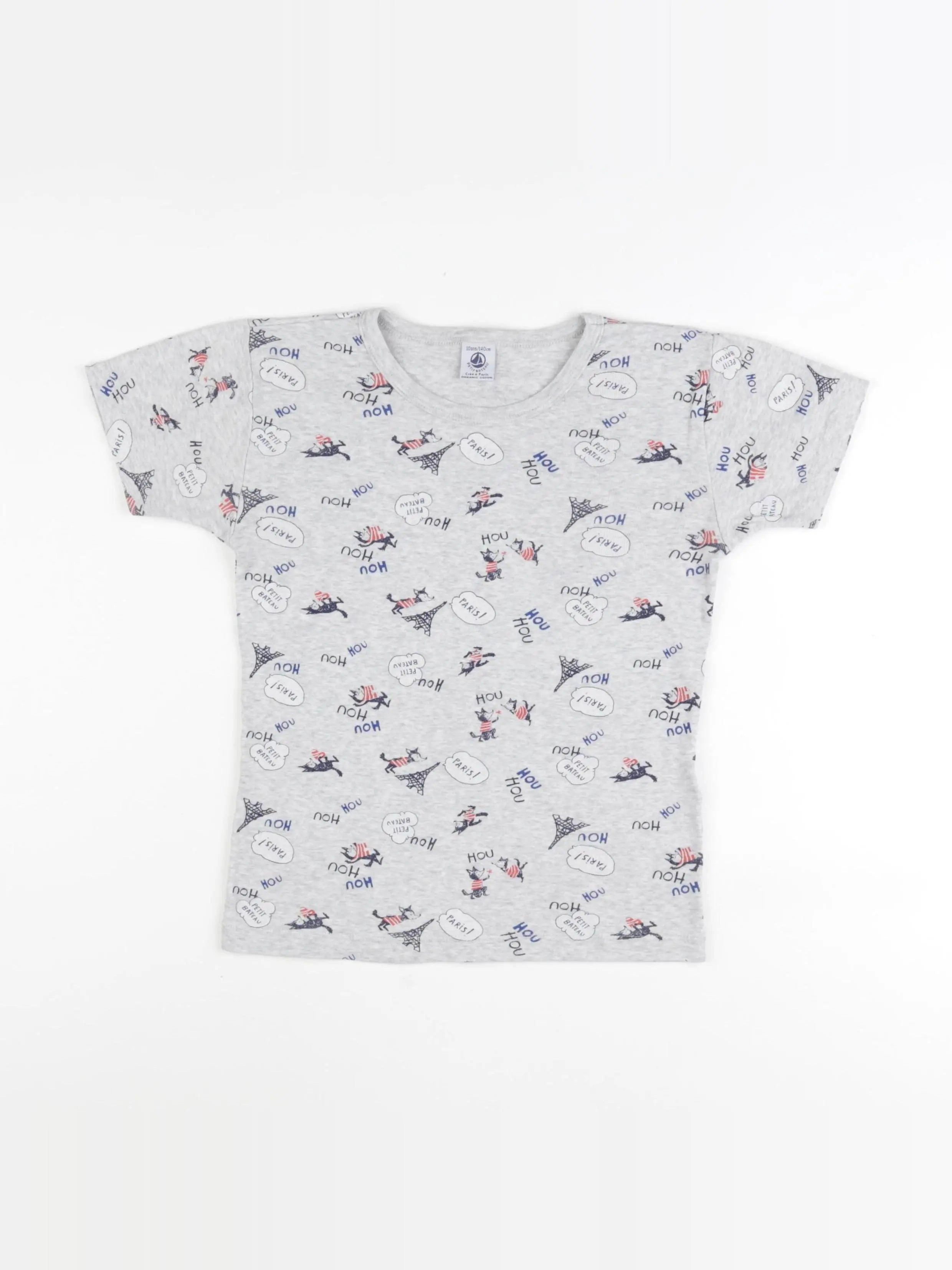 Petit Bateau - maillot de corps gris - 10 ans