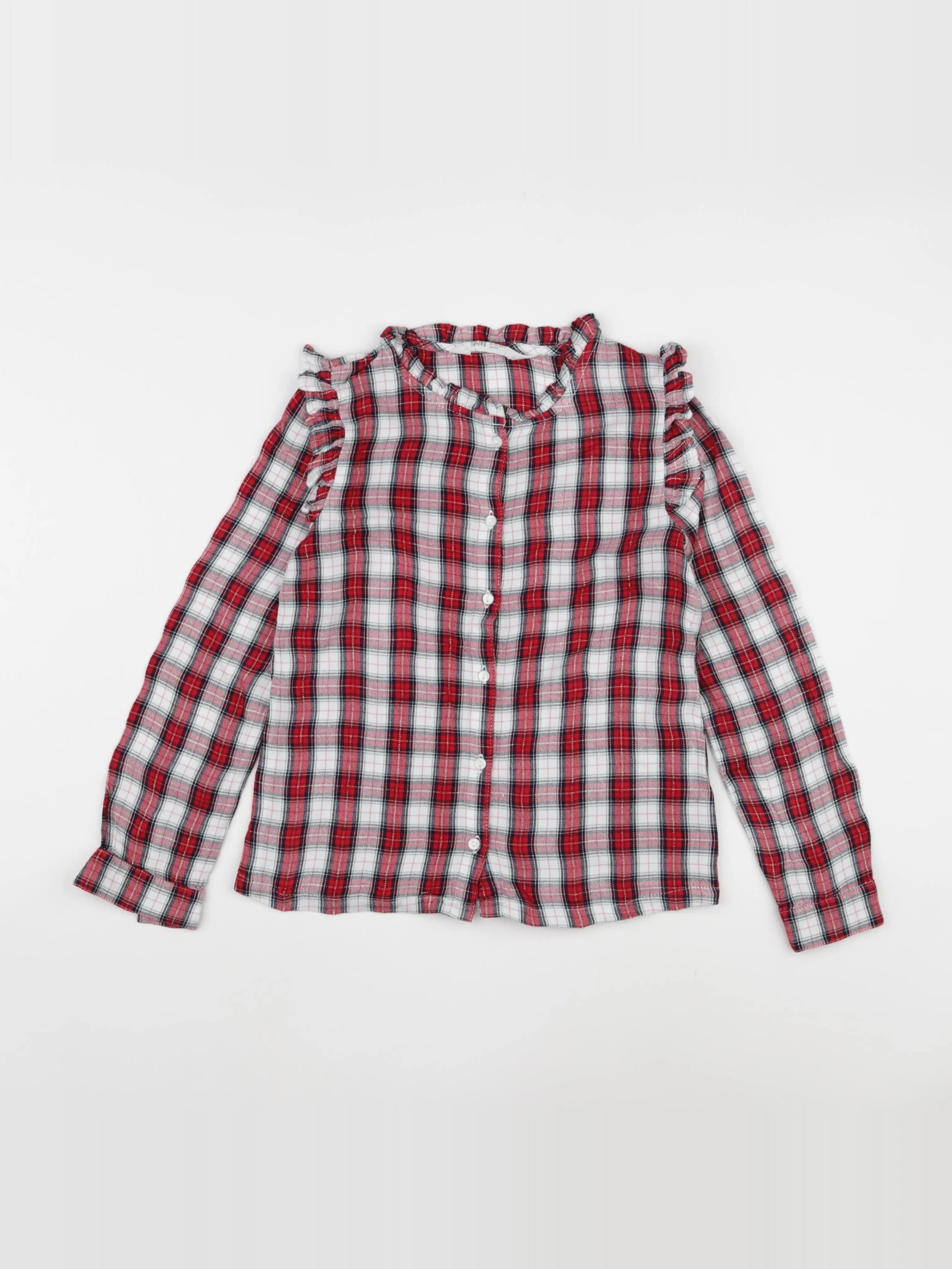 H&M - blouse rouge - 8/9 ans