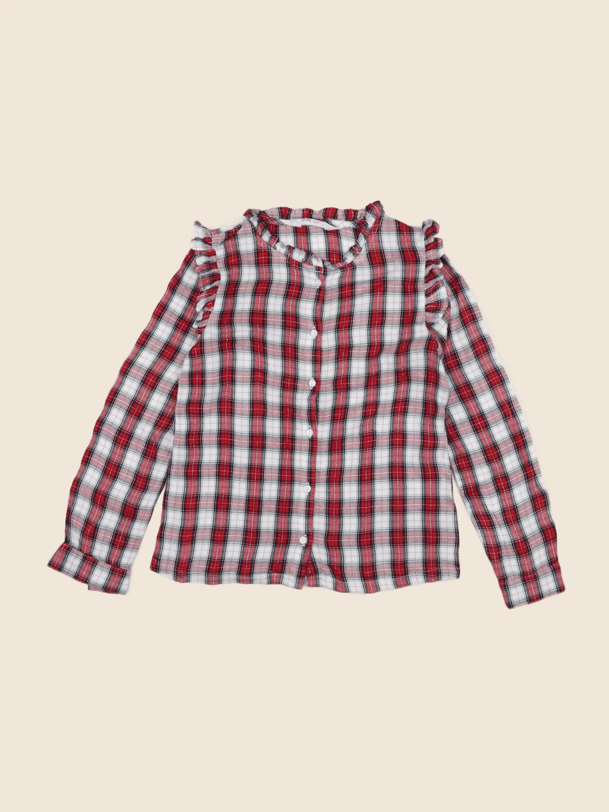 H&M - blouse rouge - 8/9 ans