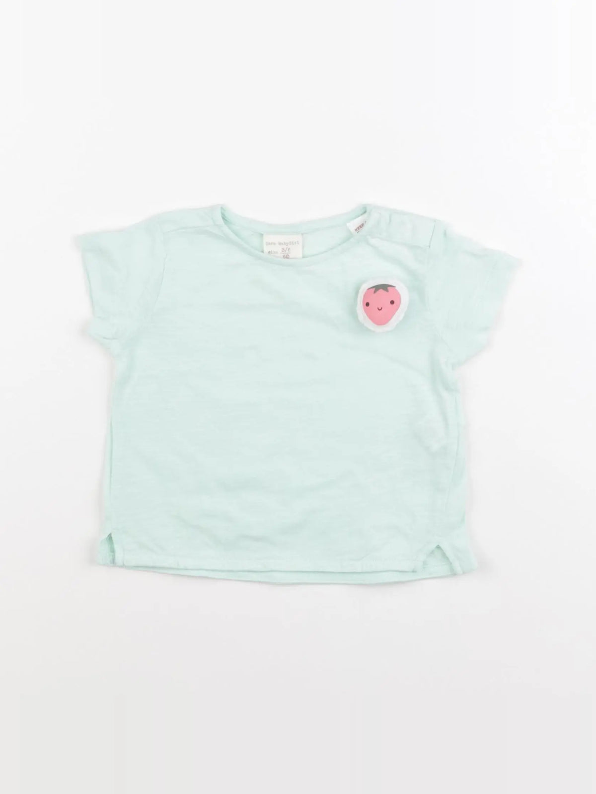Zara - tee-shirt vert - 3/6 mois