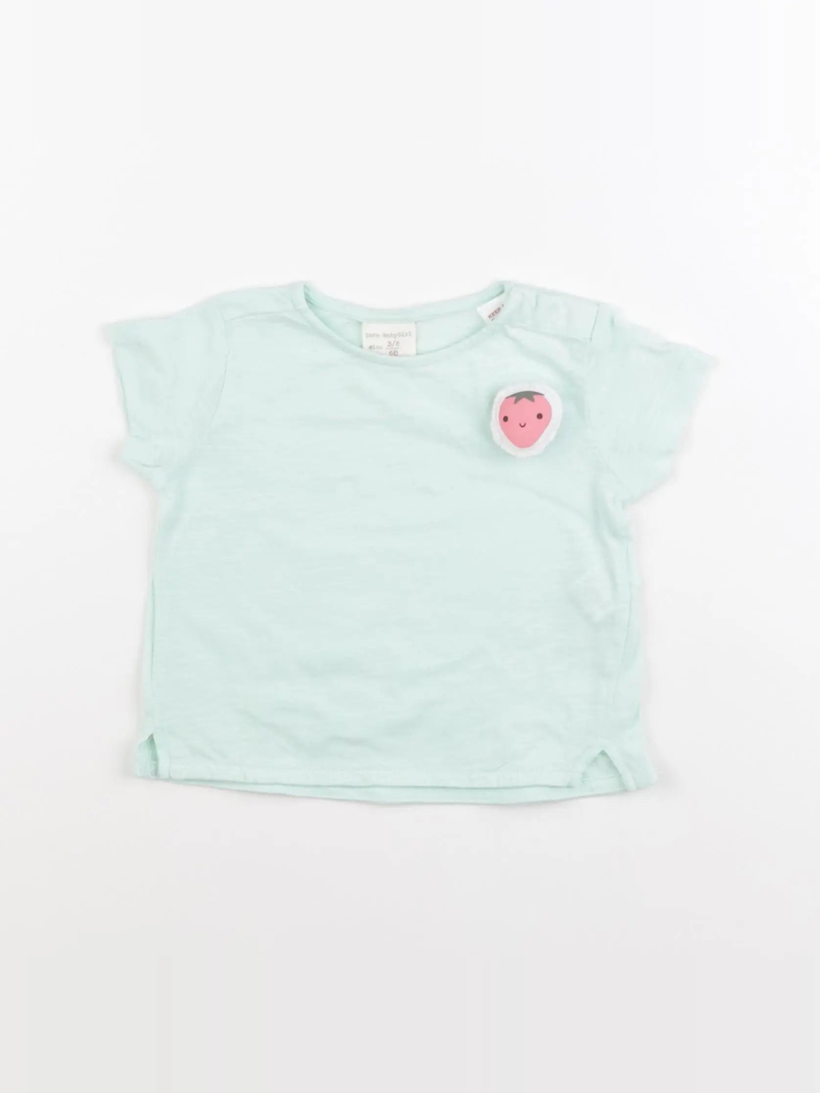 Zara - tee-shirt vert - 3/6 mois