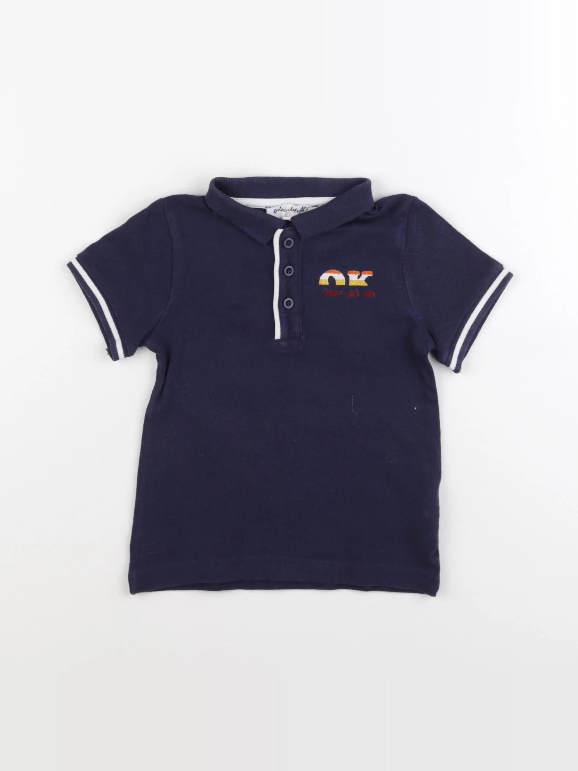 Galeries Lafayette - polo bleu - 3 ans