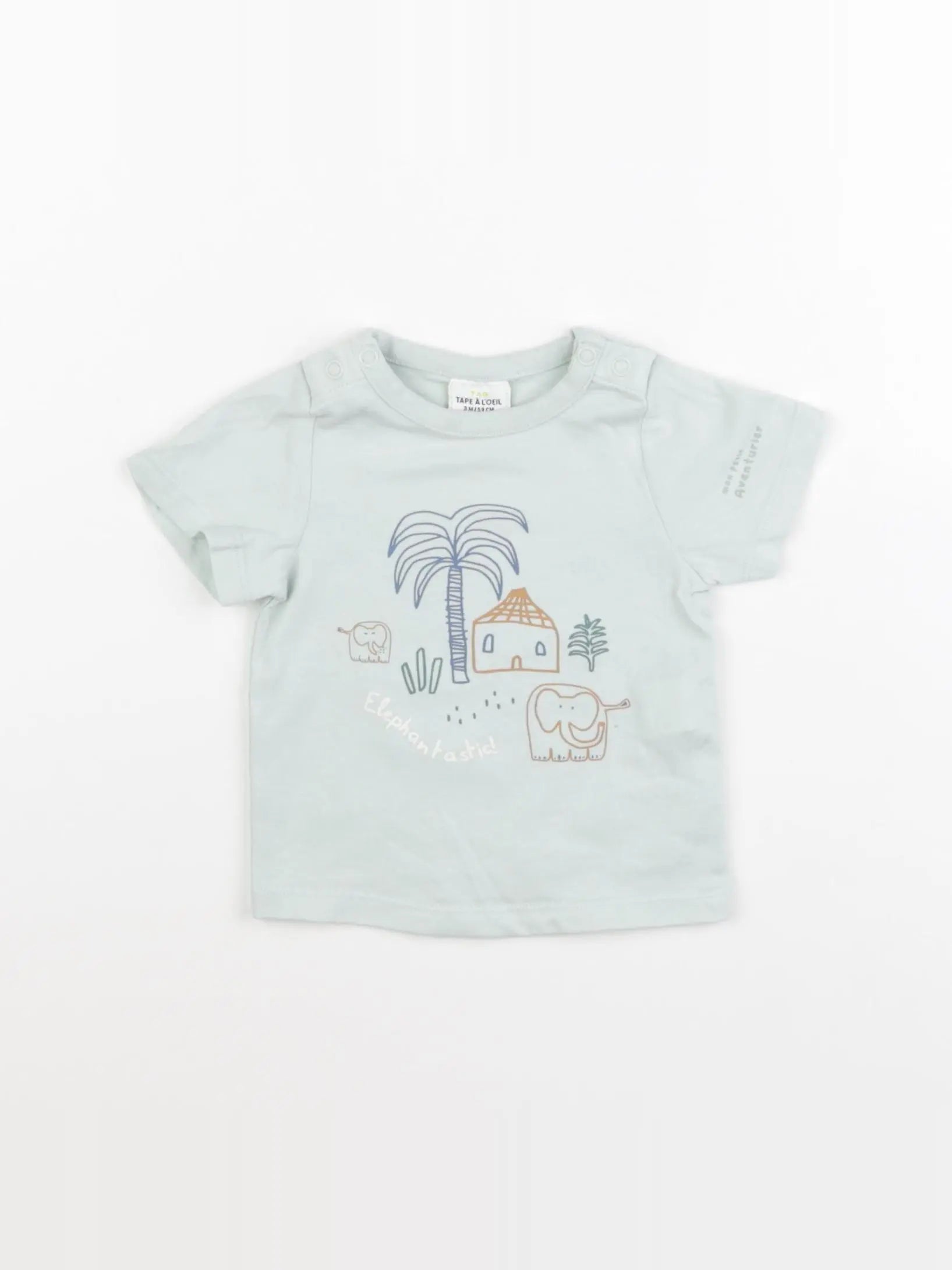 Tape à l'oeil - tee-shirt vert - 3 mois