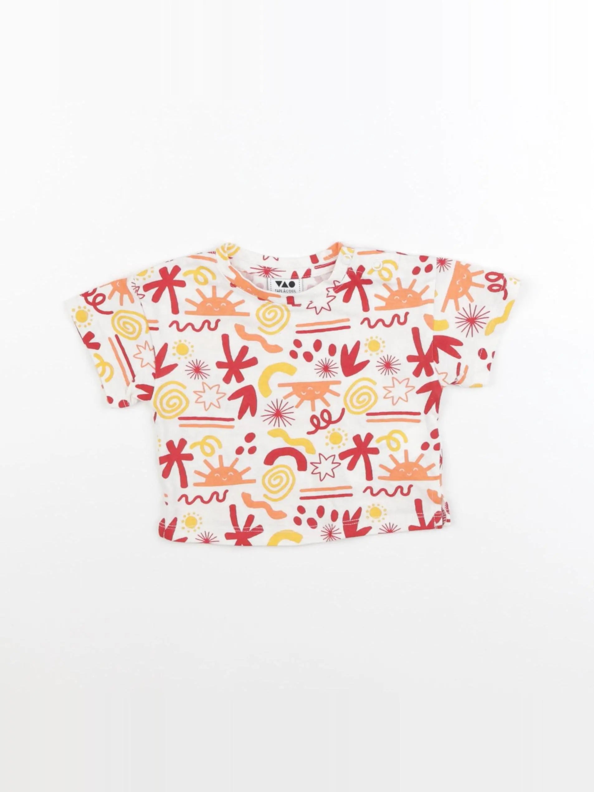 Tape à l'oeil - tee-shirt blanc - 3 mois