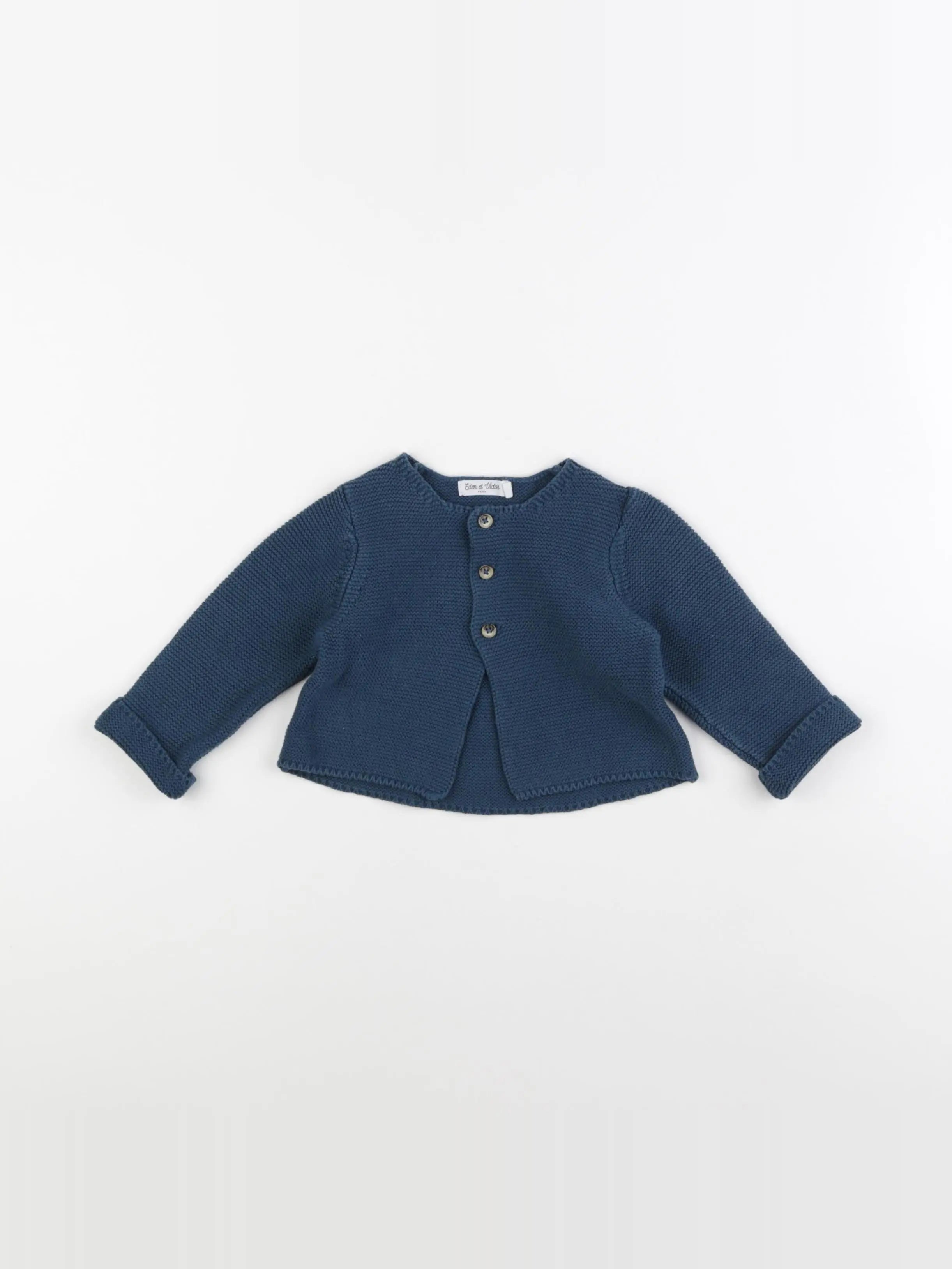 Eden & Victor - gilet vert - 6 mois