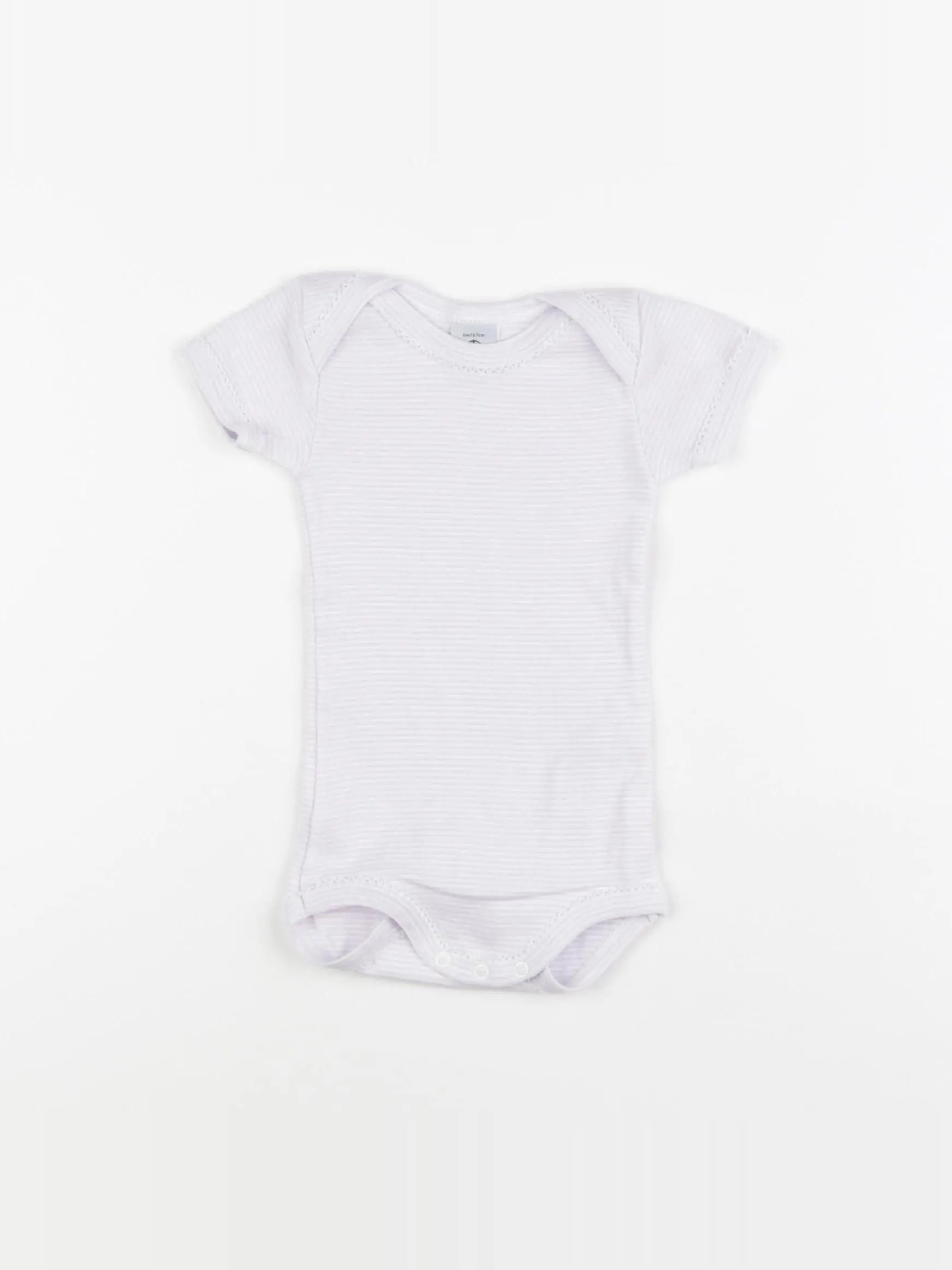 Petit Bateau - body violet - 6 mois
