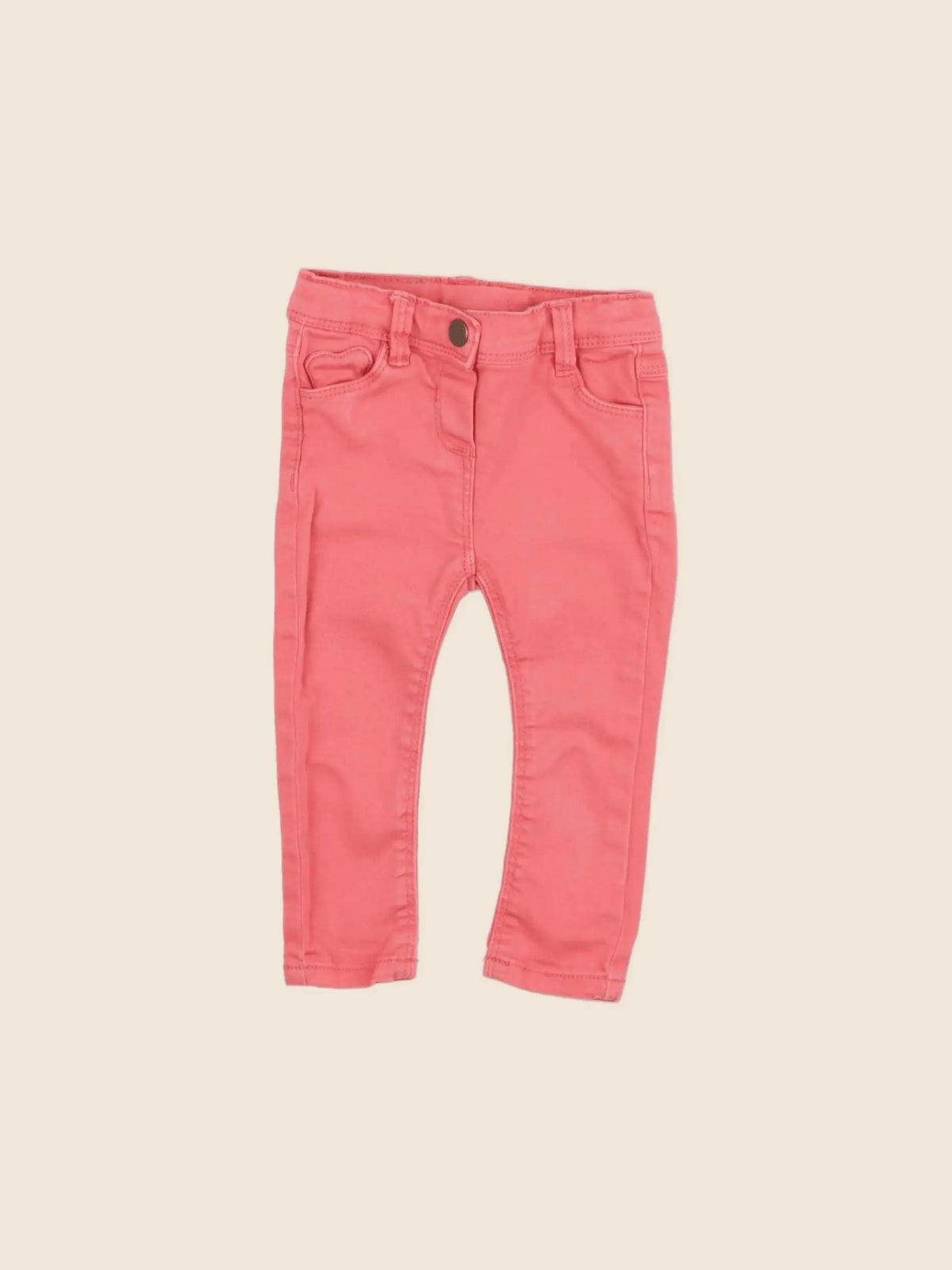 Tape à l'oeil - pantalon orange - 6 mois