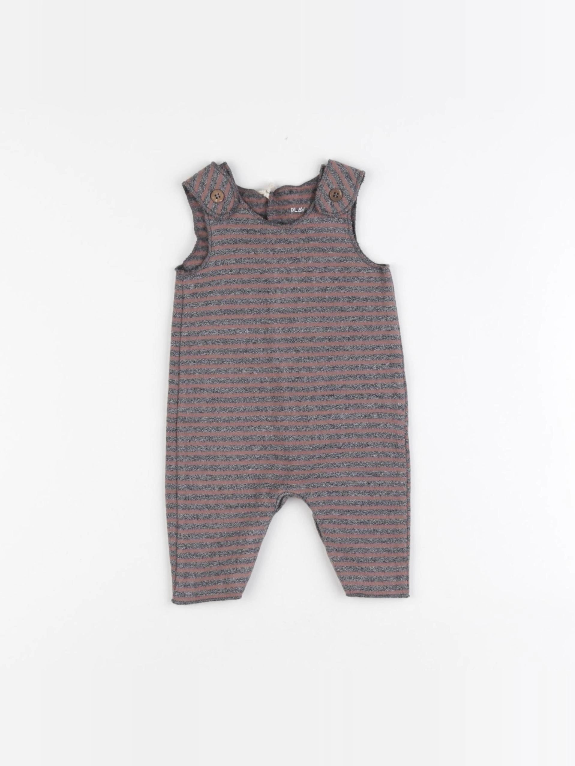 Play Up - salopette gris, marron - 0 mois