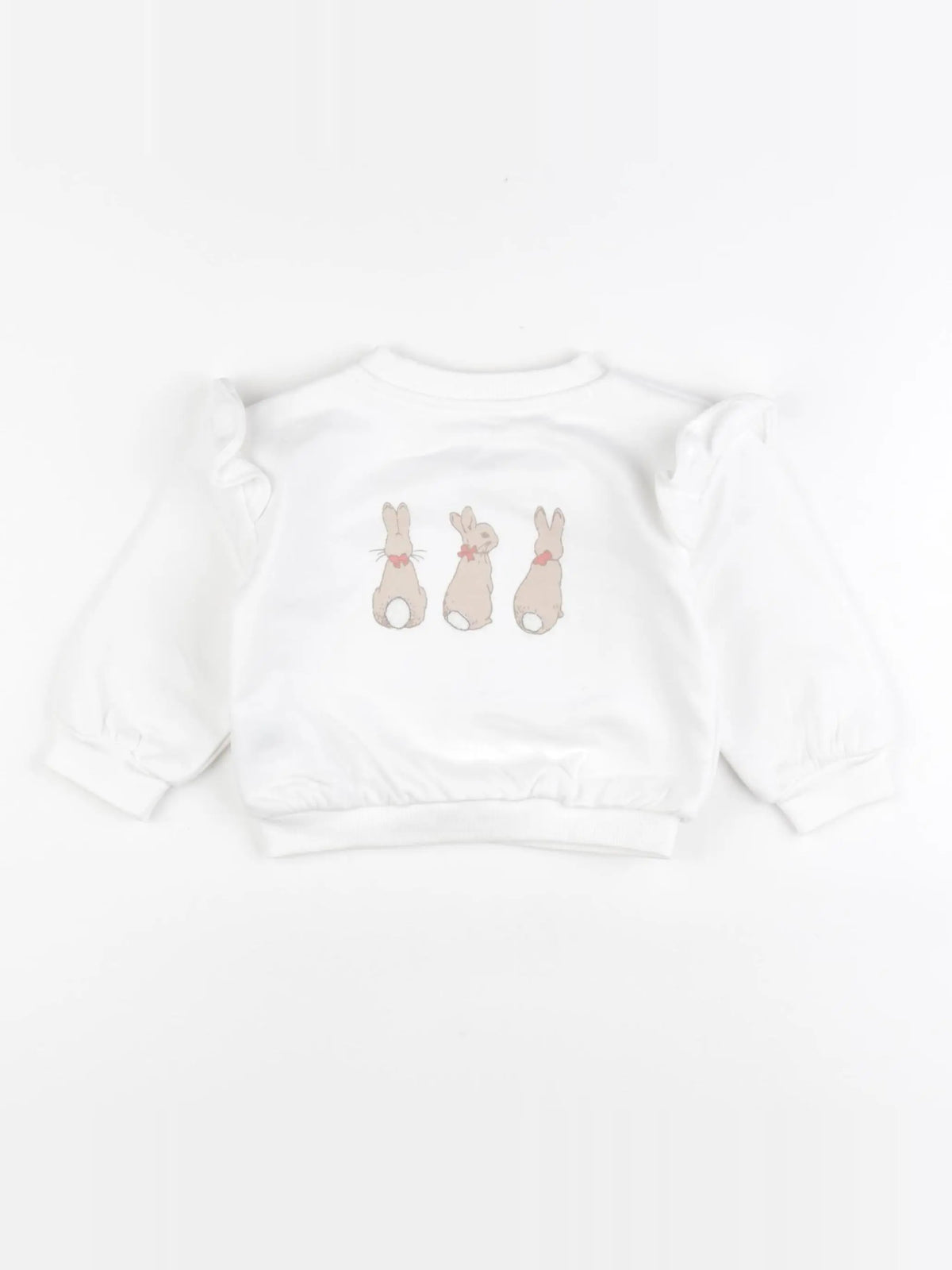 Marks & Spencer  - sweat blanc - 6/9 mois