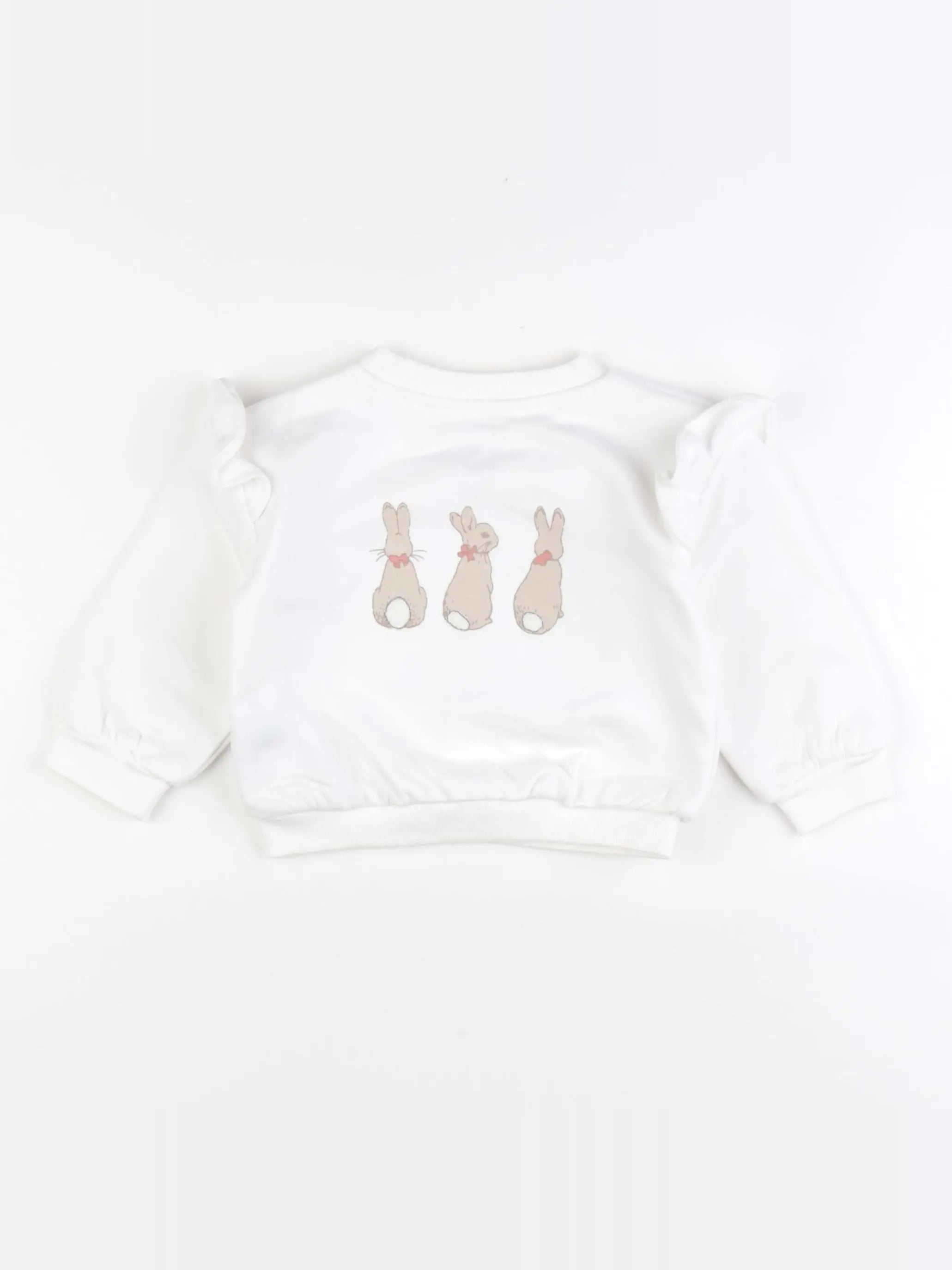 Marks & Spencer  - sweat blanc - 6/9 mois