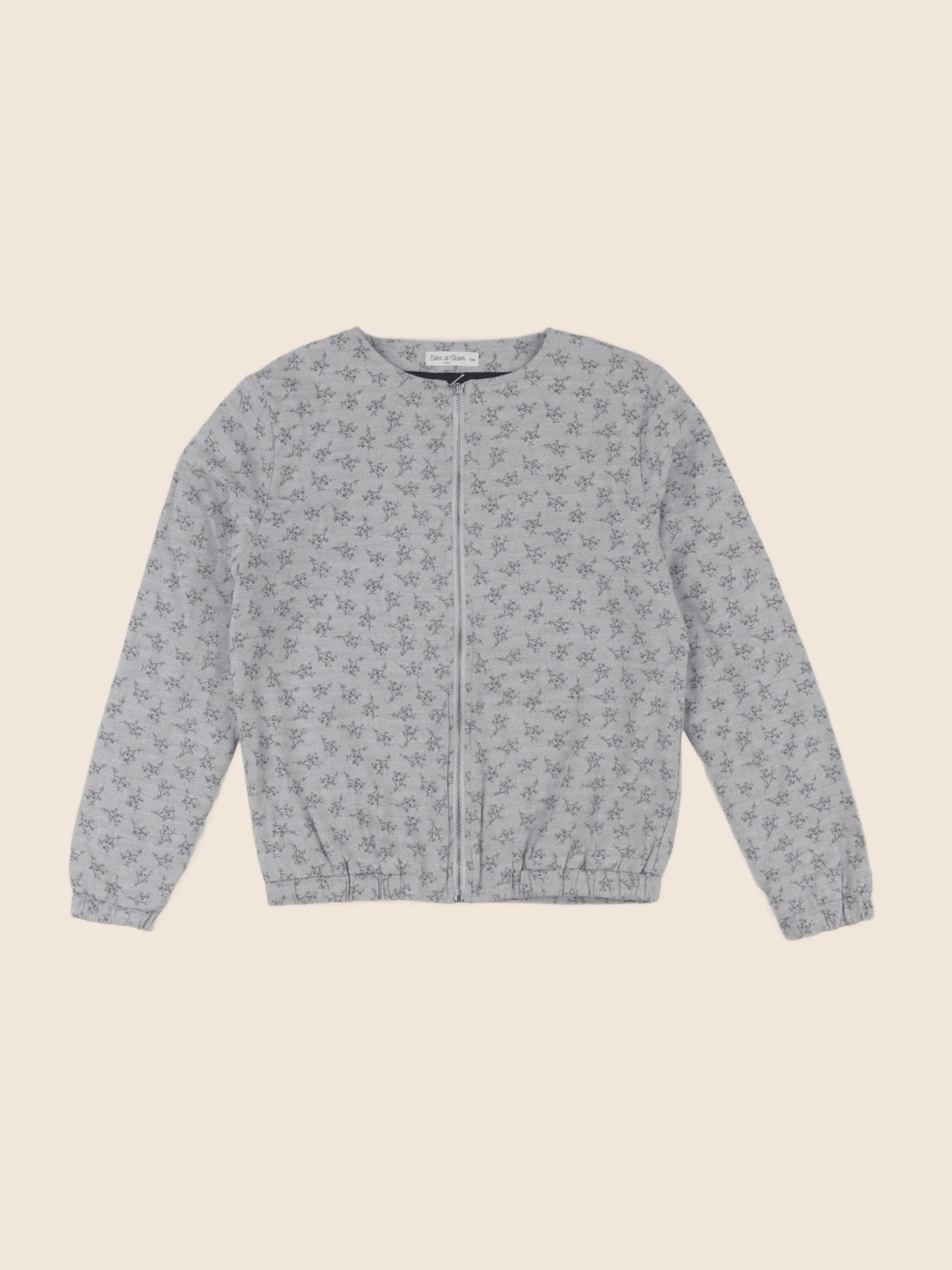 Eden & Victor - veste gris - 10 ans