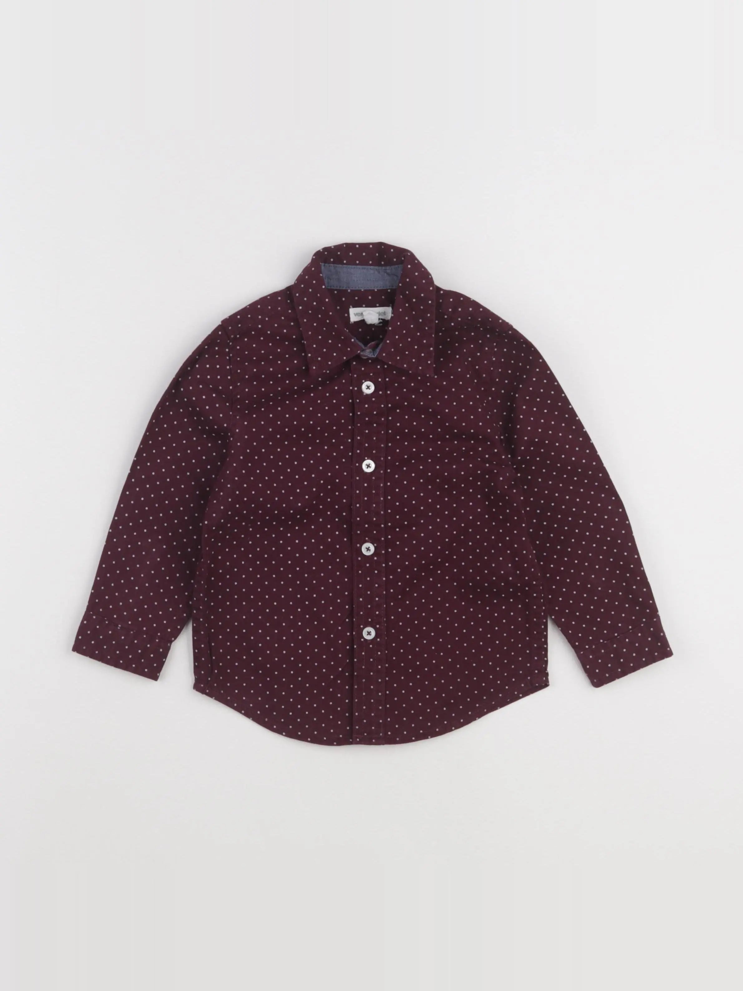 Vertbaudet - chemise rose - 2 ans