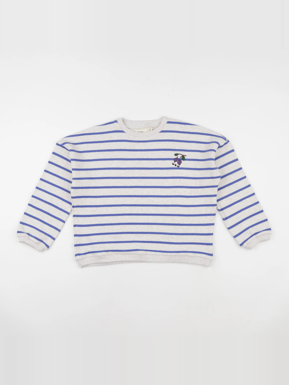 Sweat Cherry rayé bleu