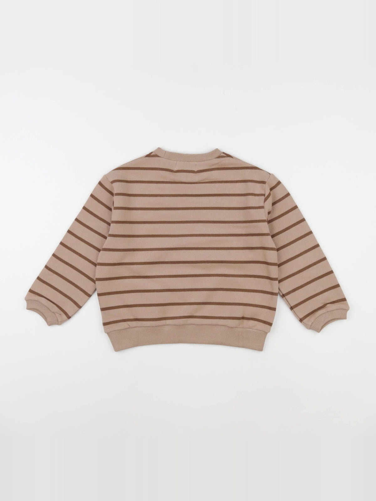 Sweat Cherry rayé marron