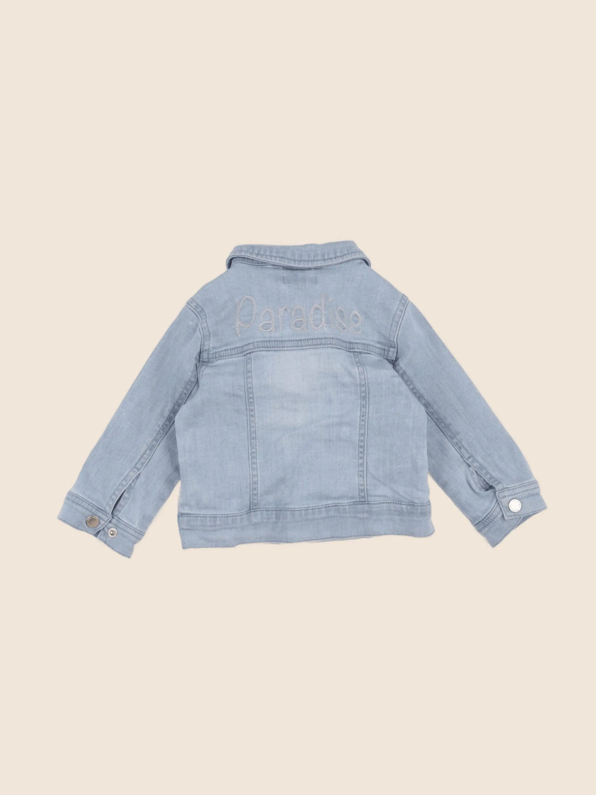 Vertbaudet - veste imprimé au dos bleu - 18 mois