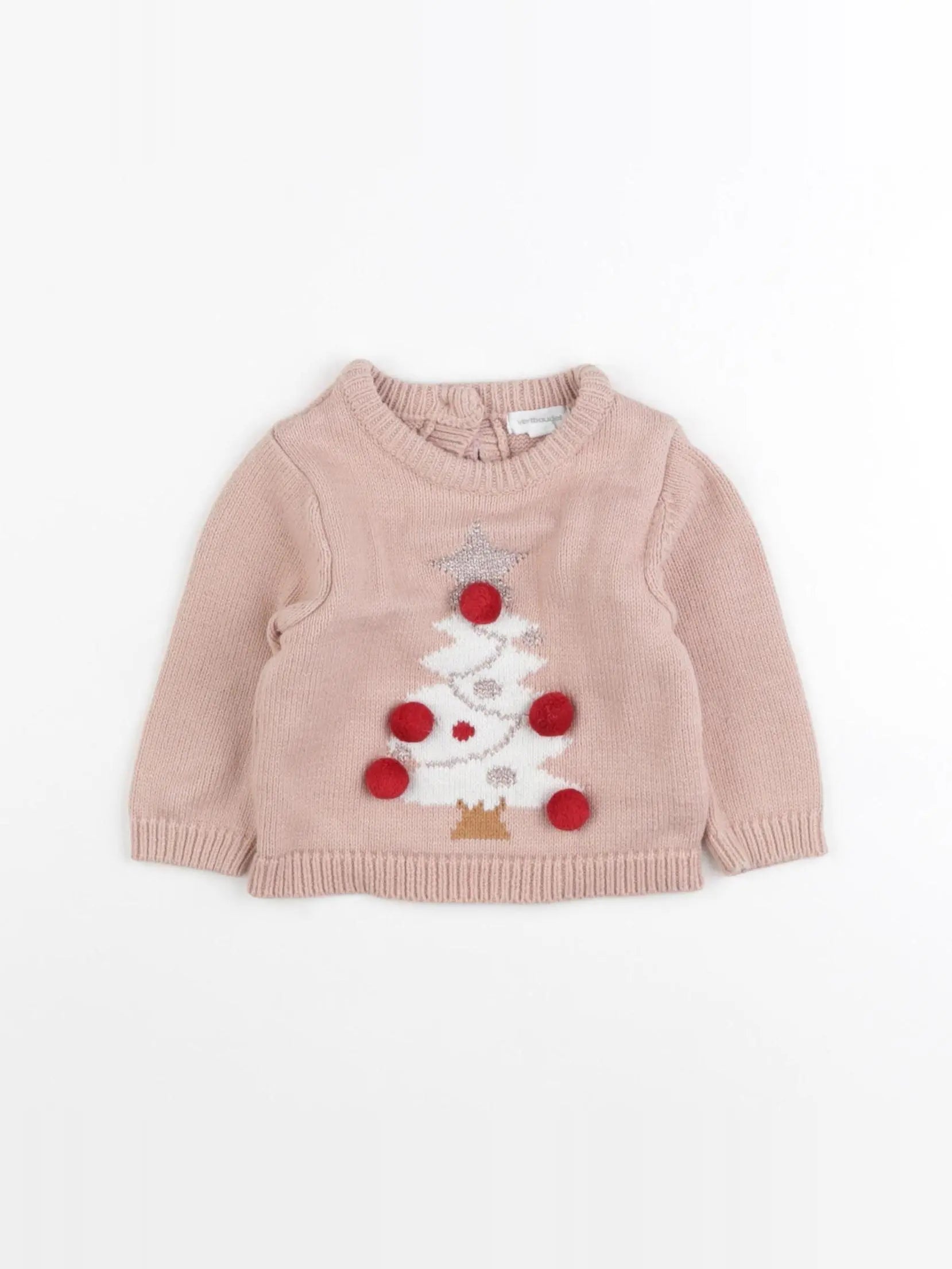 Vertbaudet - pull rose - 3 mois