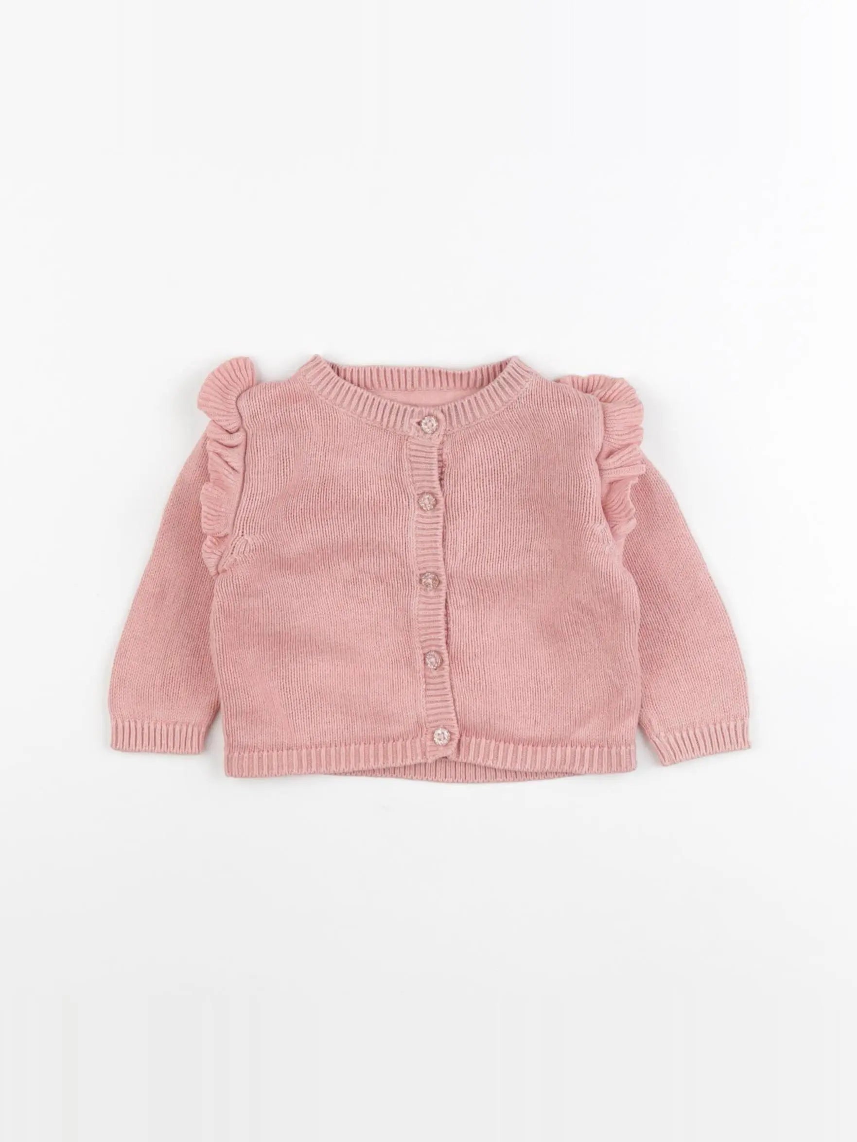 Vertbaudet - pull rose - 3 mois