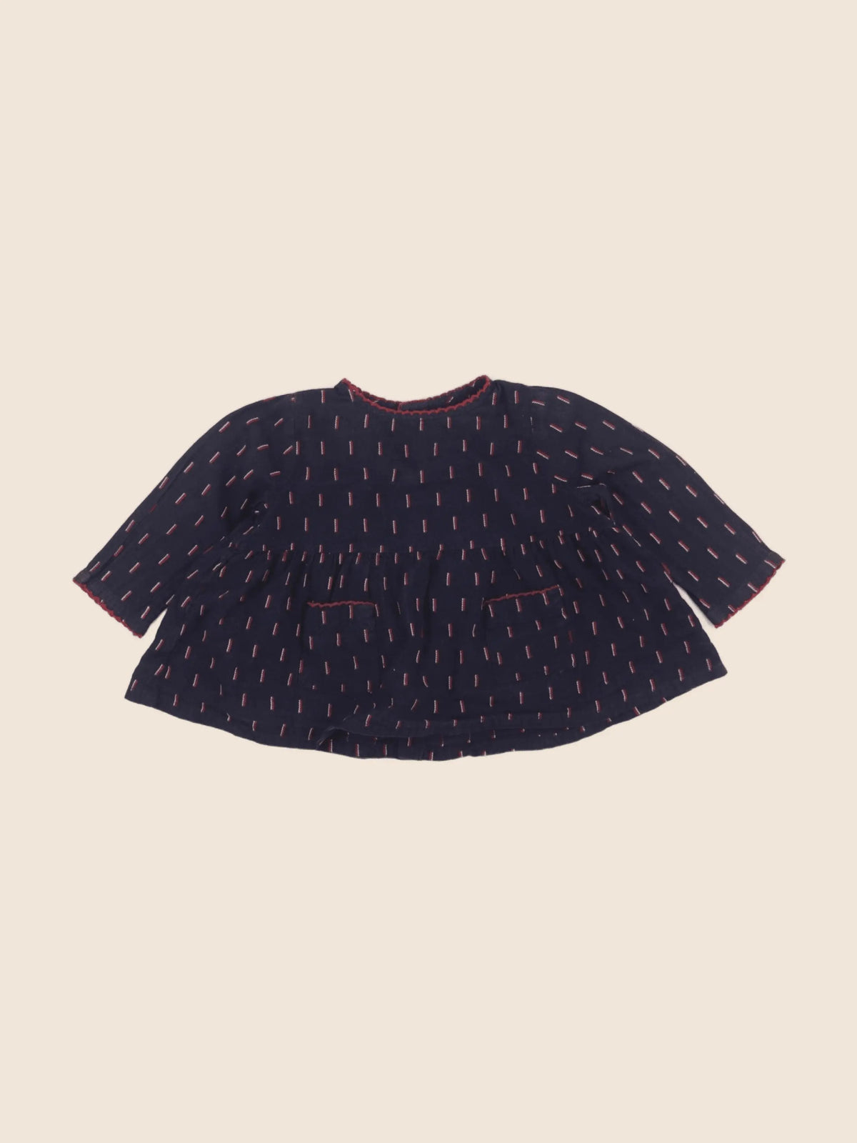 Boutchou - blouse bleu - 6 mois