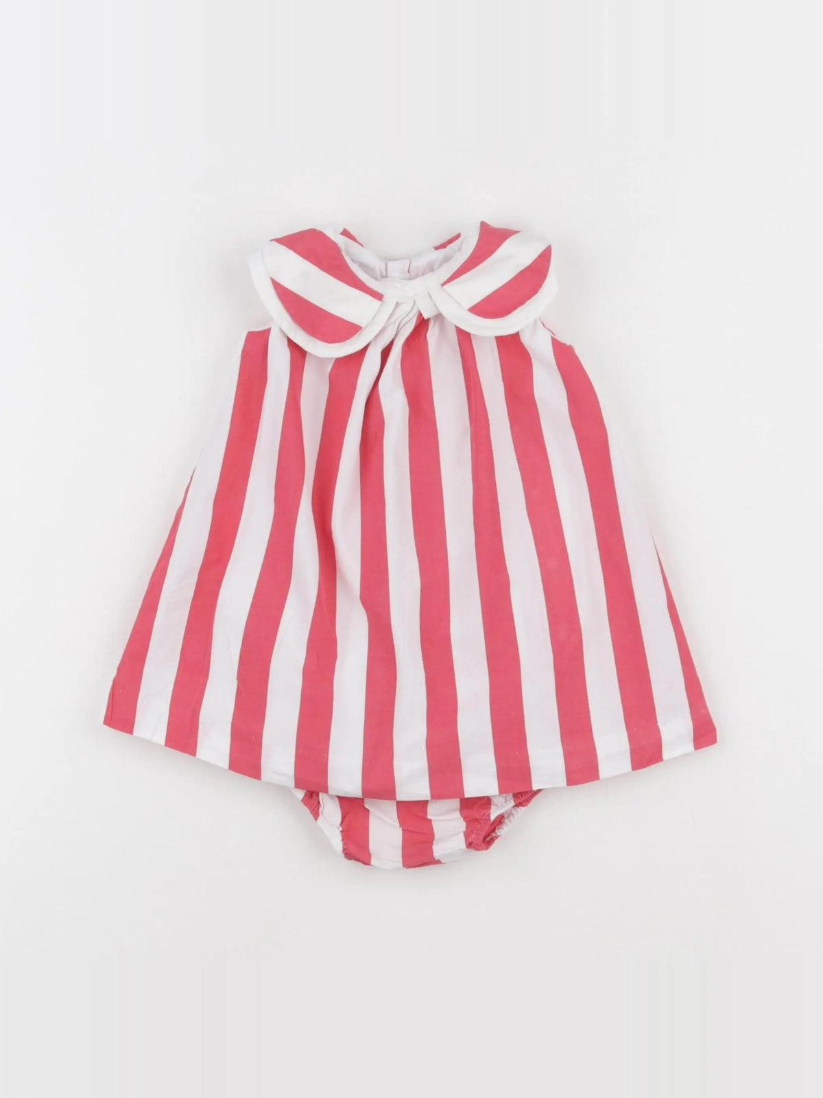 Jacadi - robe blanc, rouge - 6 mois