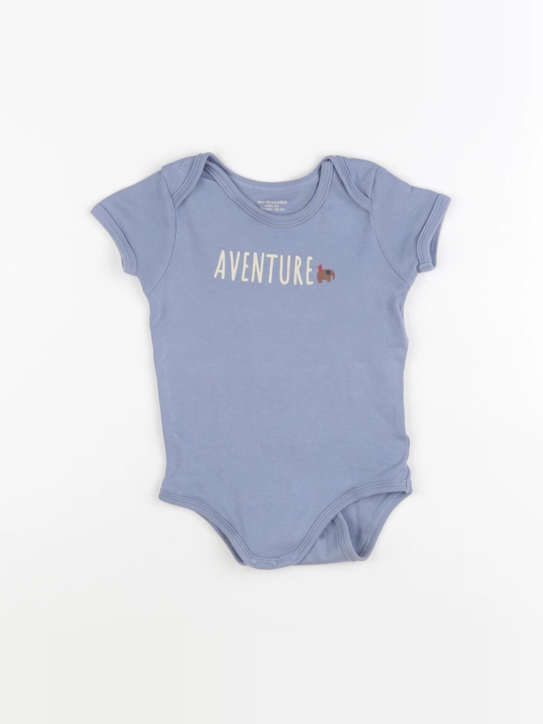 Vertbaudet - body bleu - 24 mois