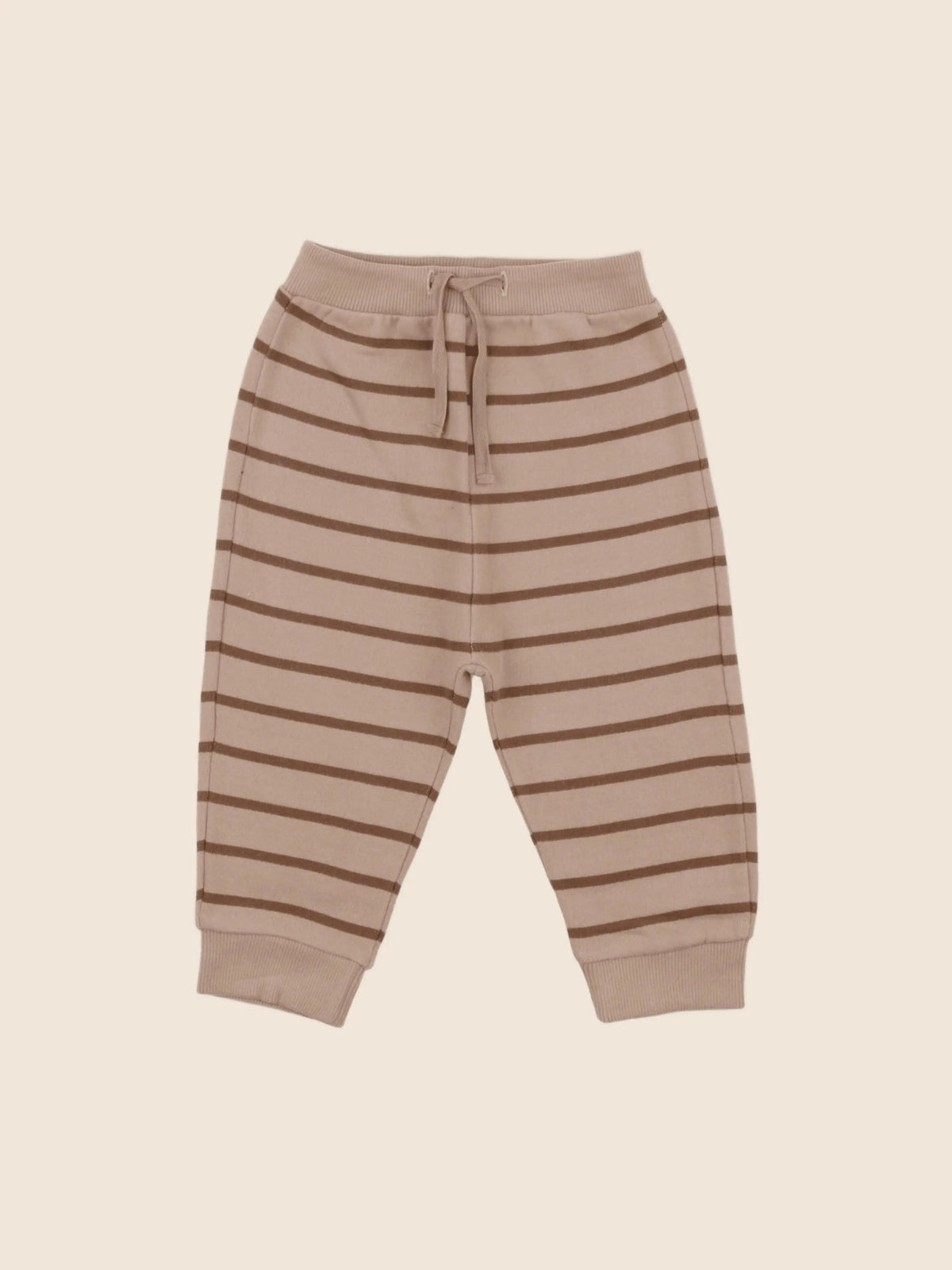 Jogging rayé marron