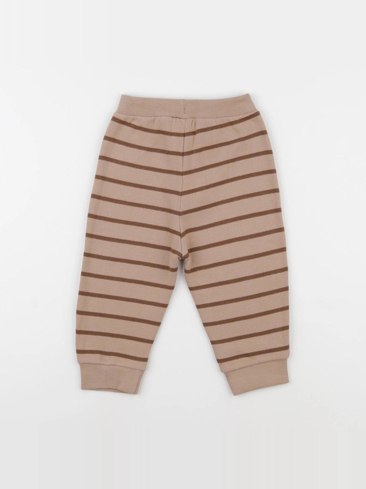 Jogging rayé marron