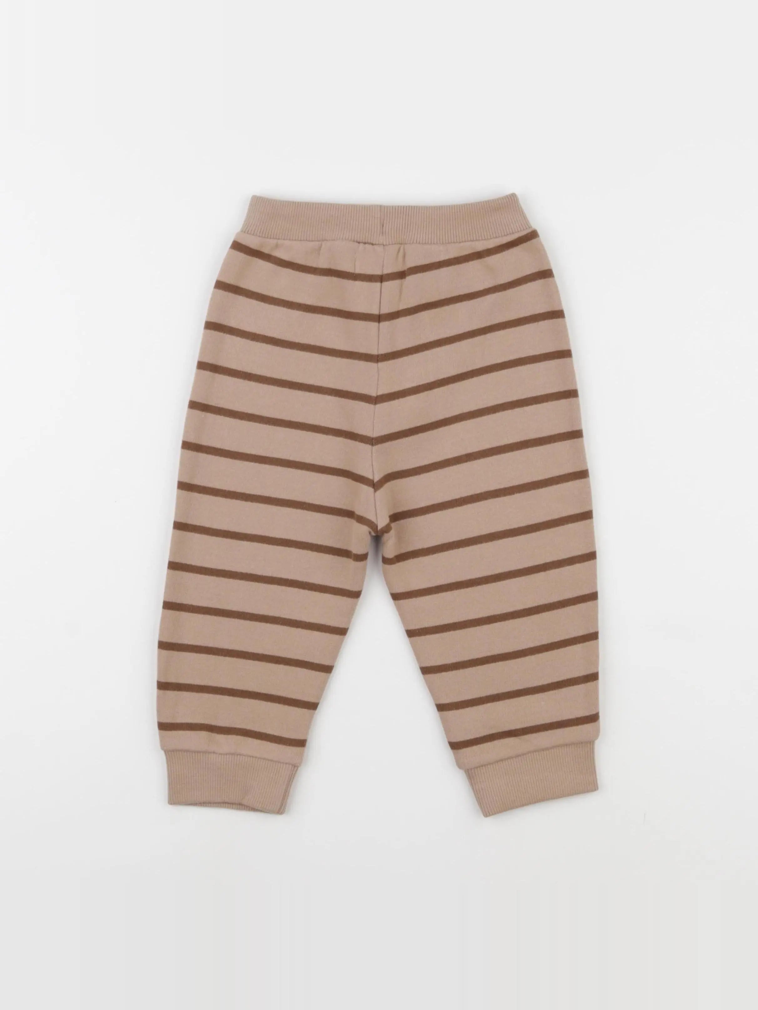 Jogging rayé marron