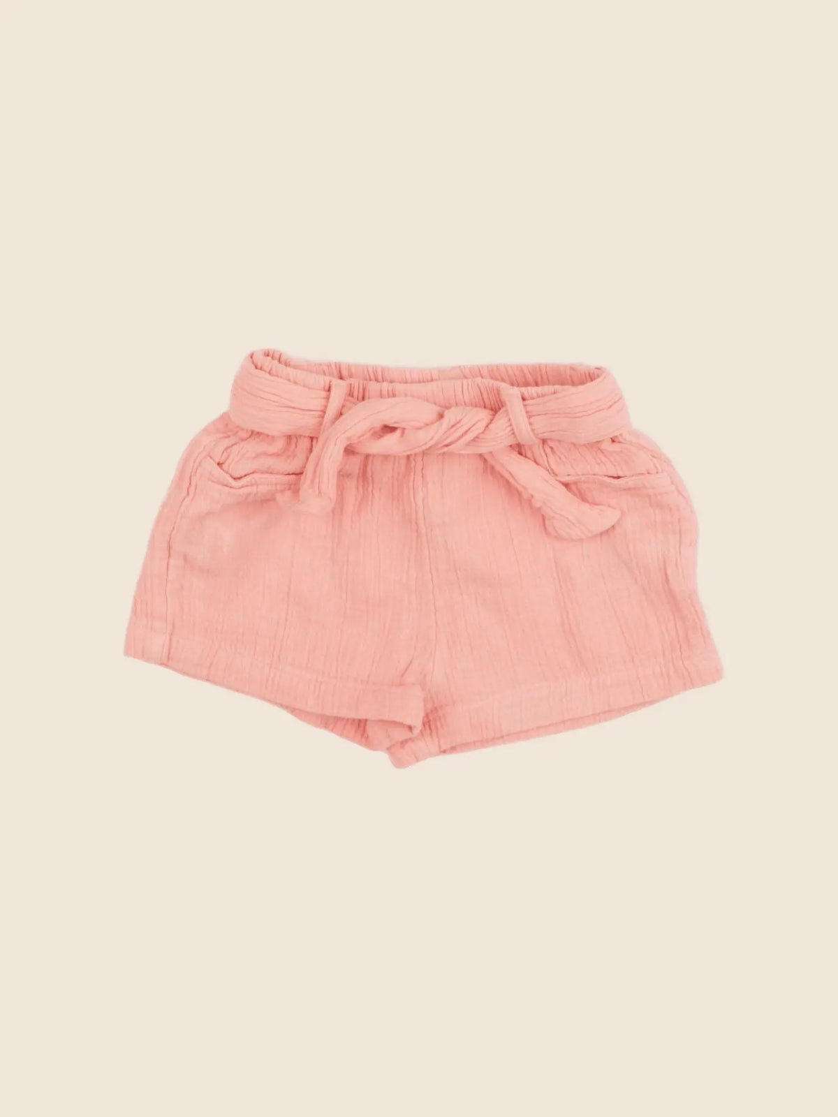 Vertbaudet - short rose, orange - 12 mois