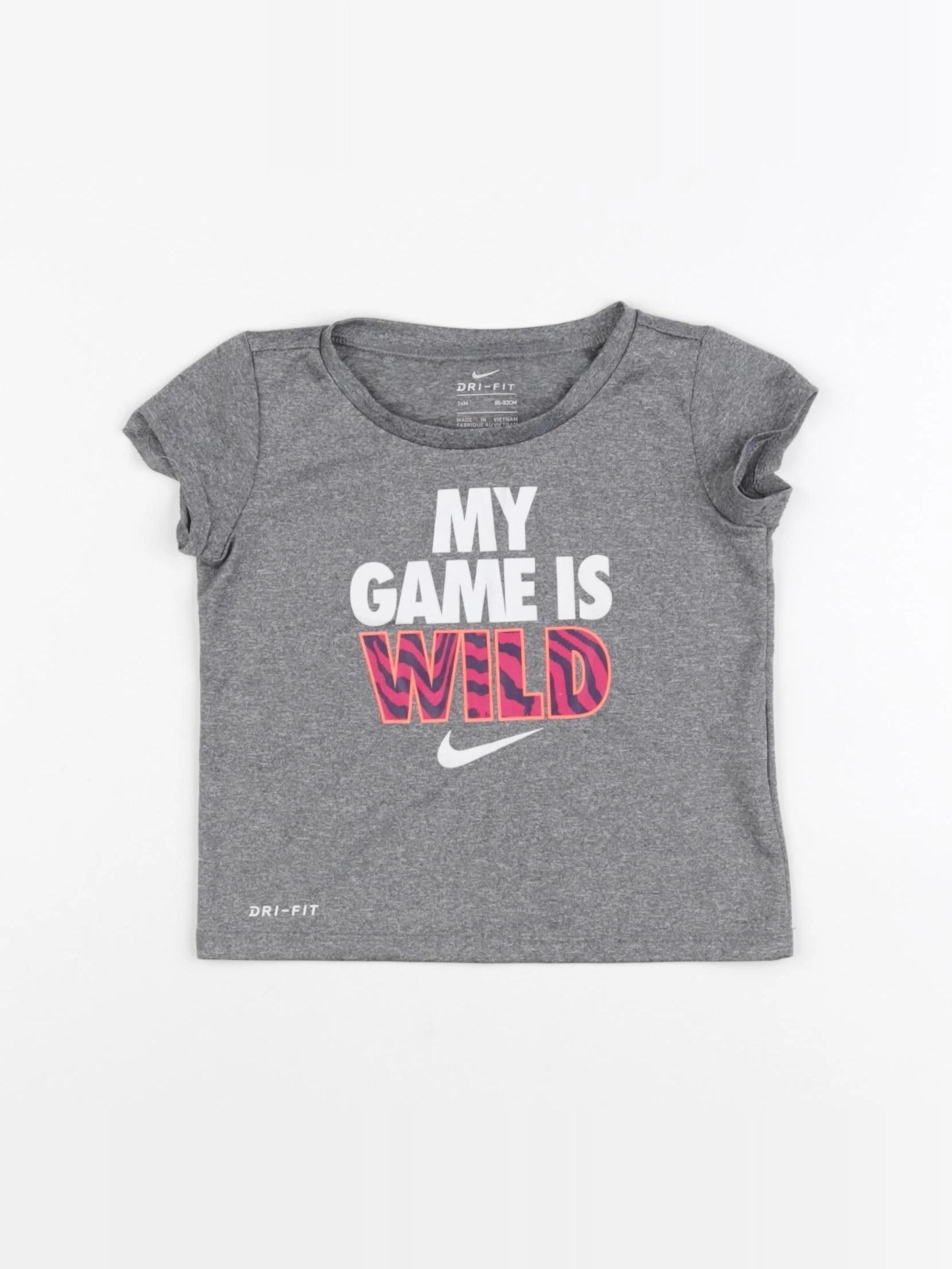 Nike - tee-shirt gris - 24 mois