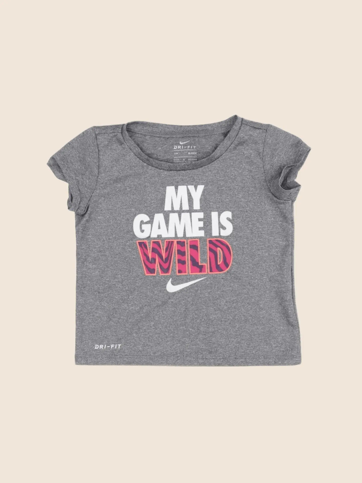 Nike - tee-shirt gris - 24 mois