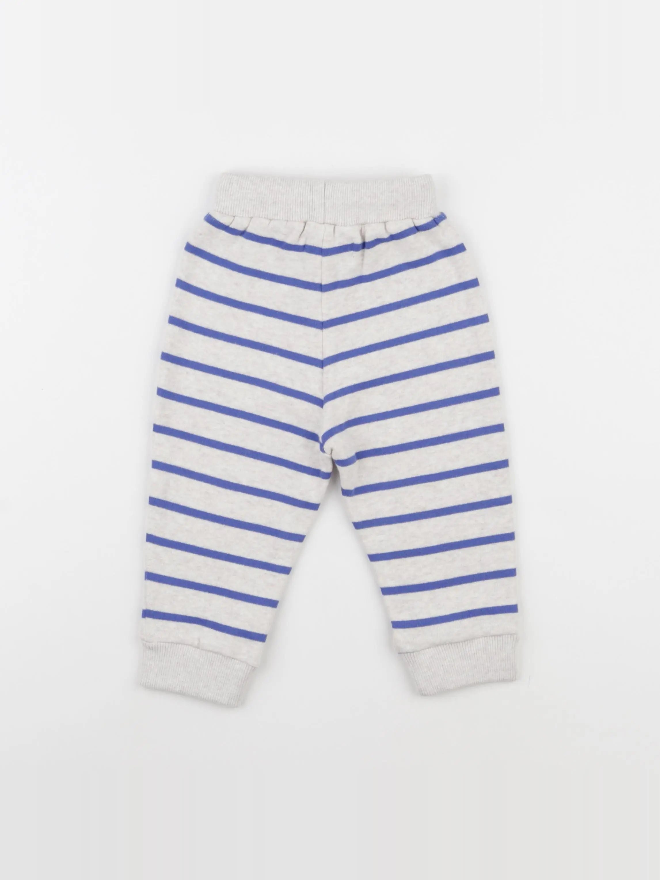 Jogging rayé bleu