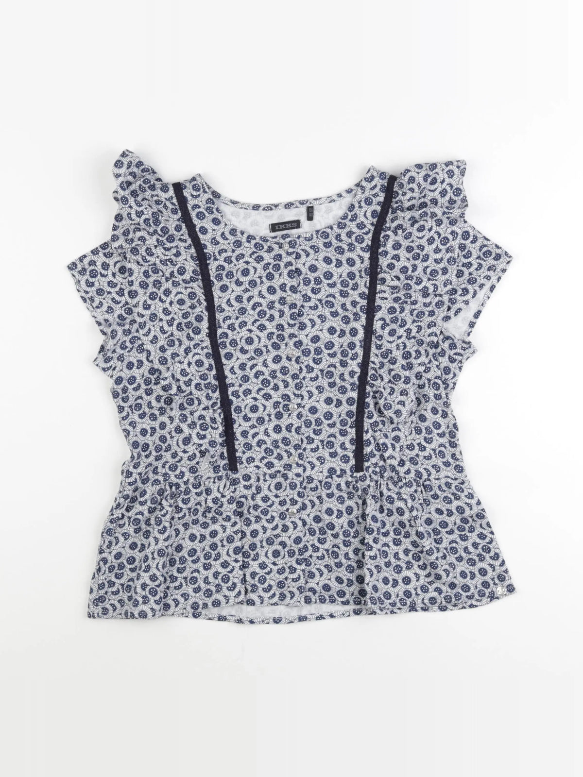 IKKS - tee-shirt bleu - 10 ans