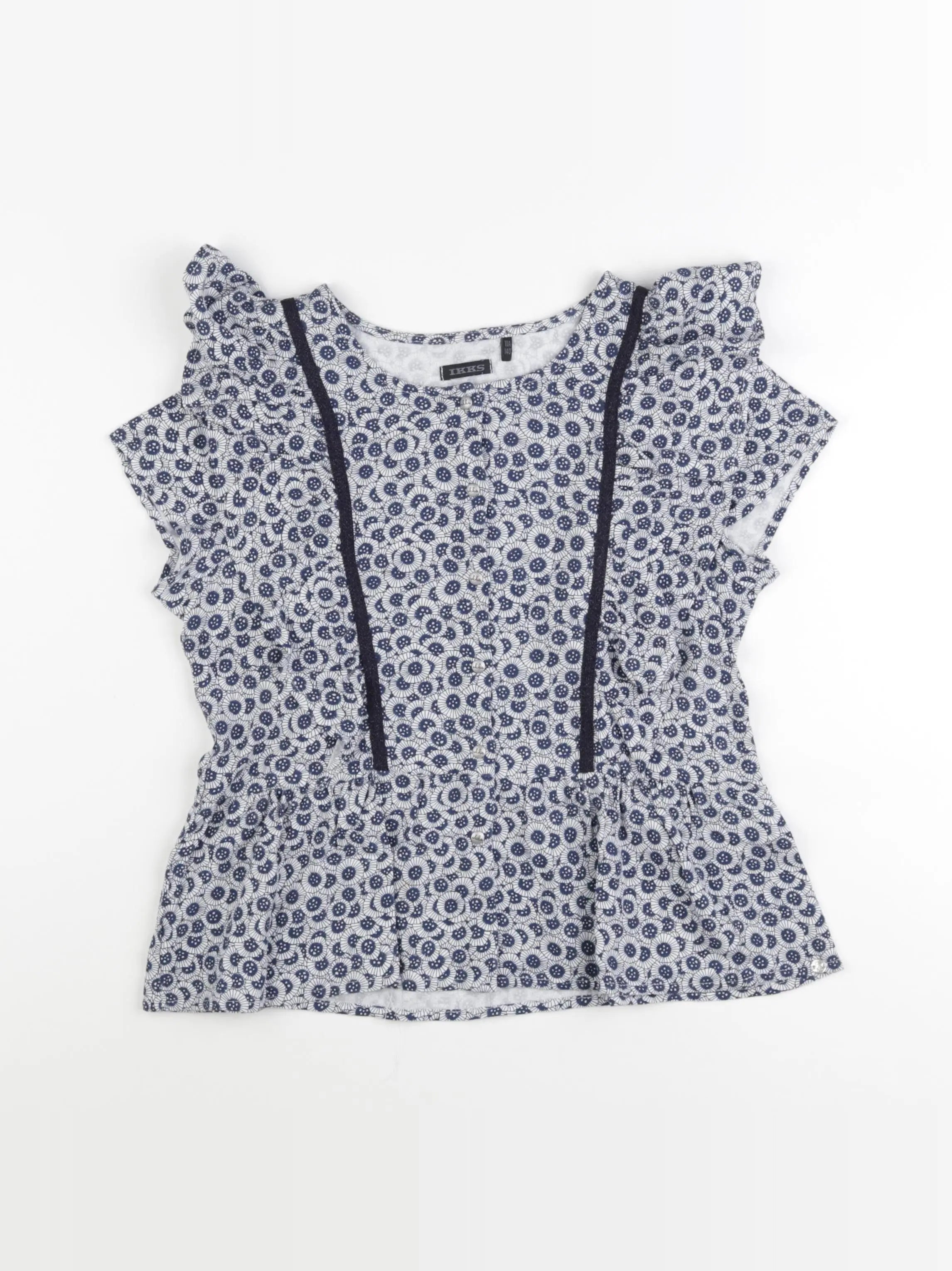 IKKS - tee-shirt bleu - 10 ans