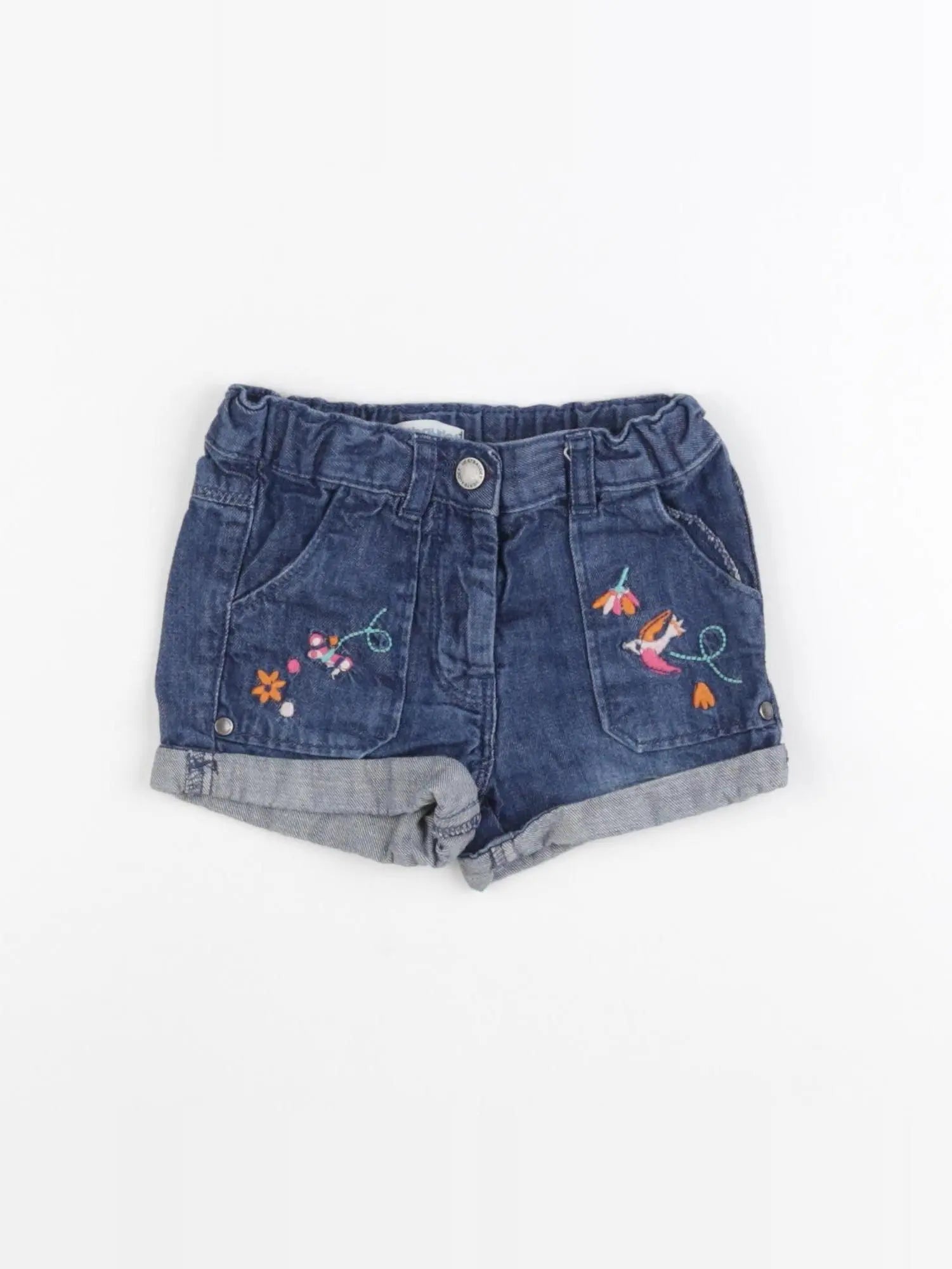Vertbaudet - short bleu - 12 mois