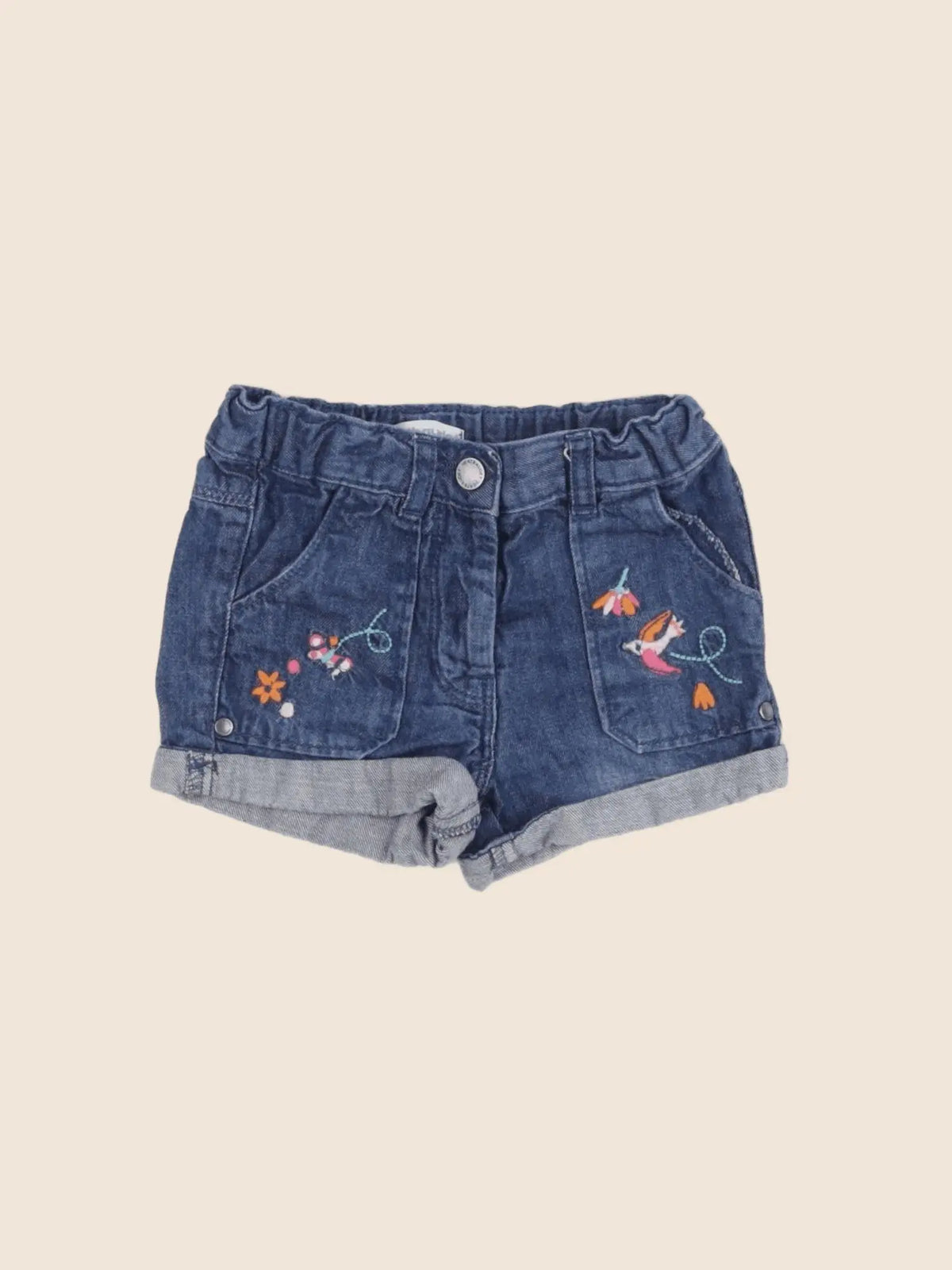 Vertbaudet - short bleu - 12 mois